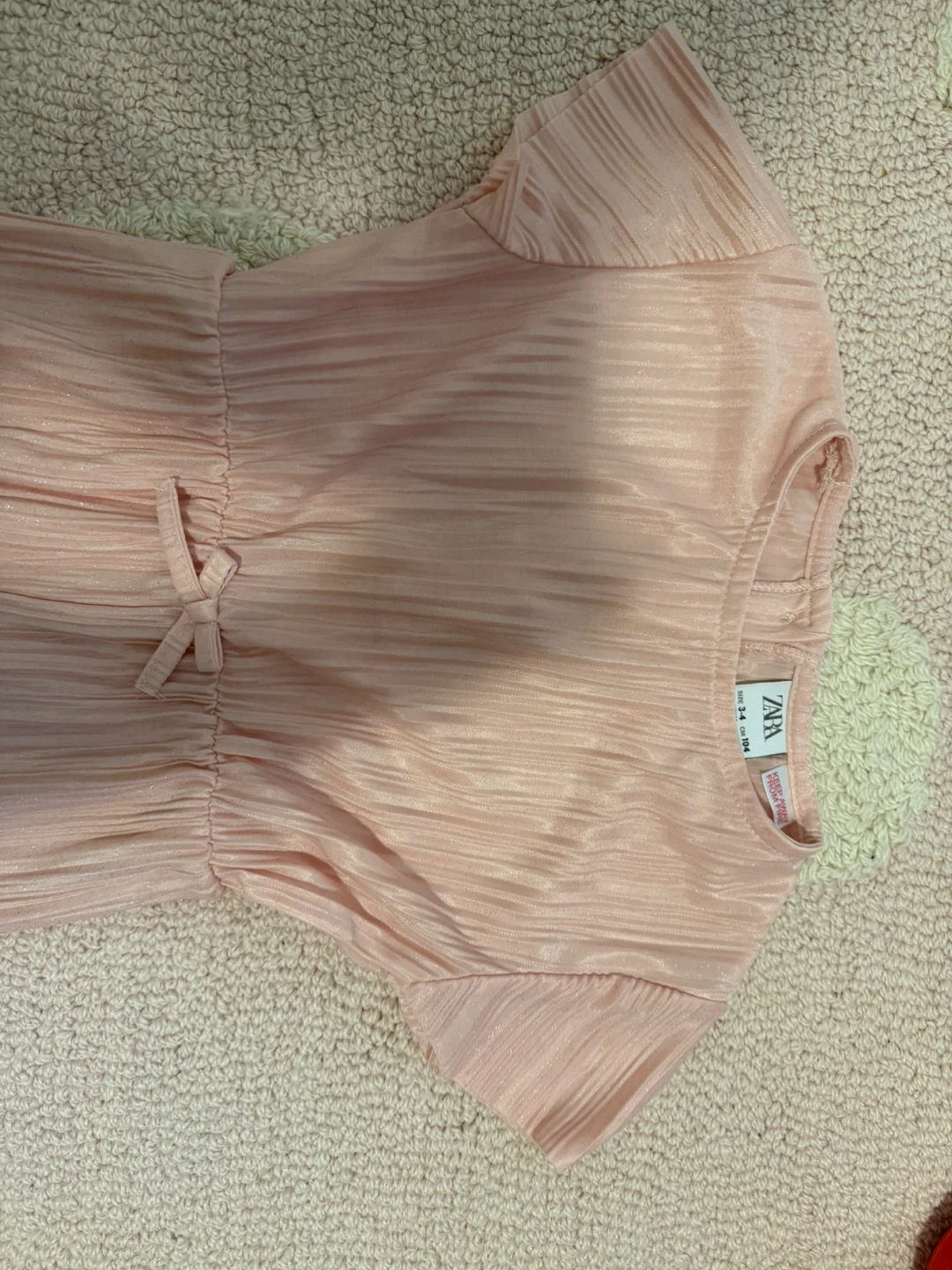 Zara Pink Pleated Jumpsuit - Size 3-4 Years - photo 3