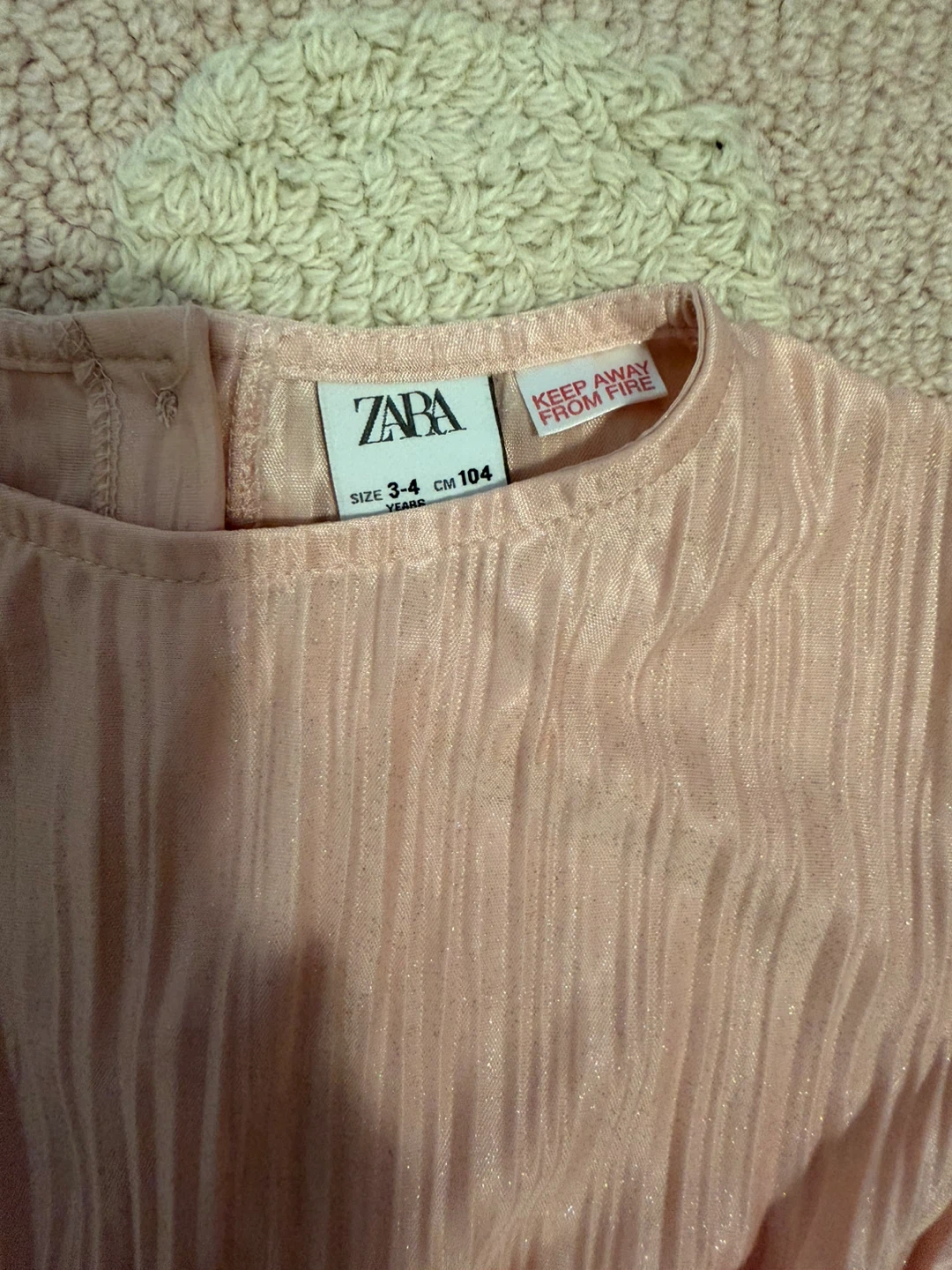 Zara Pink Pleated Jumpsuit - Size 3-4 Years - photo 5