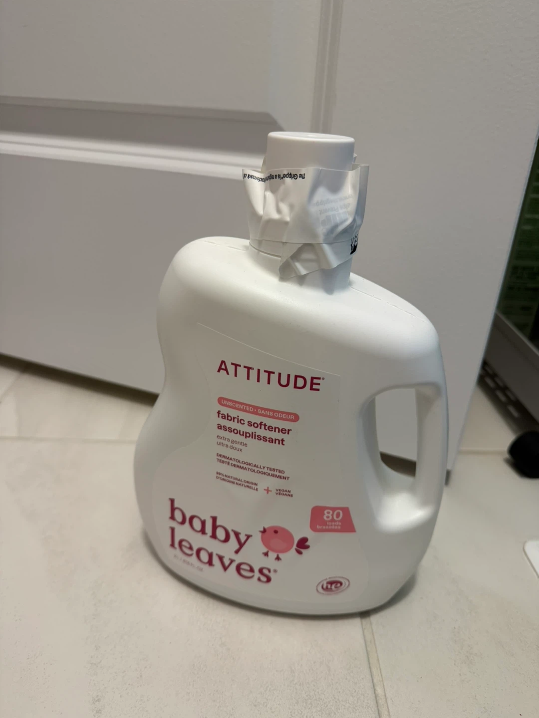 ATTITUDE Fabric Softener Assouplissant Unscented Baby Leaves