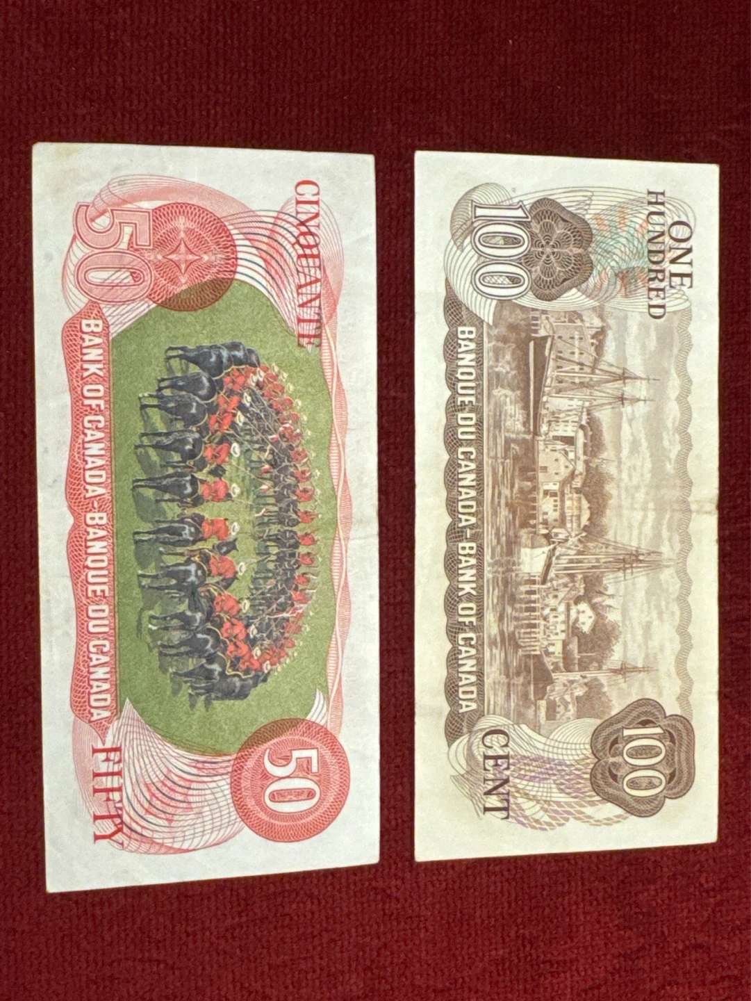 Very rare Bank of Canada 50 and 100 Dollar Bills - photo 2