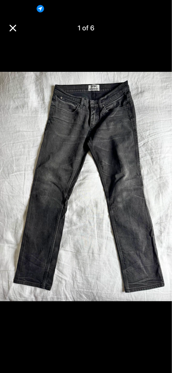 Acne Studios Black Denim Jeans - photo 2