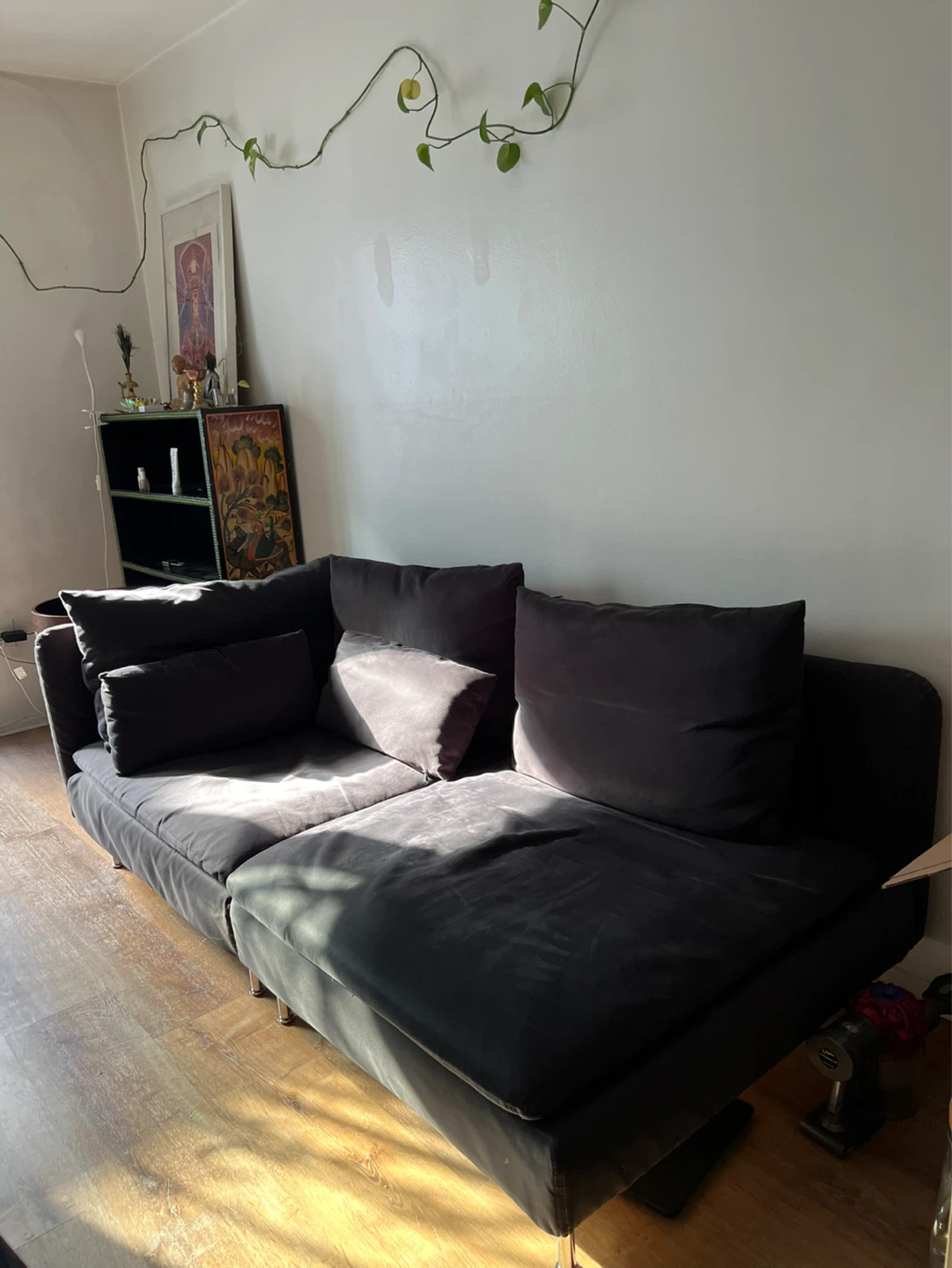 IKEA SÖDERHAMN Sofa with open end - Dark Gray