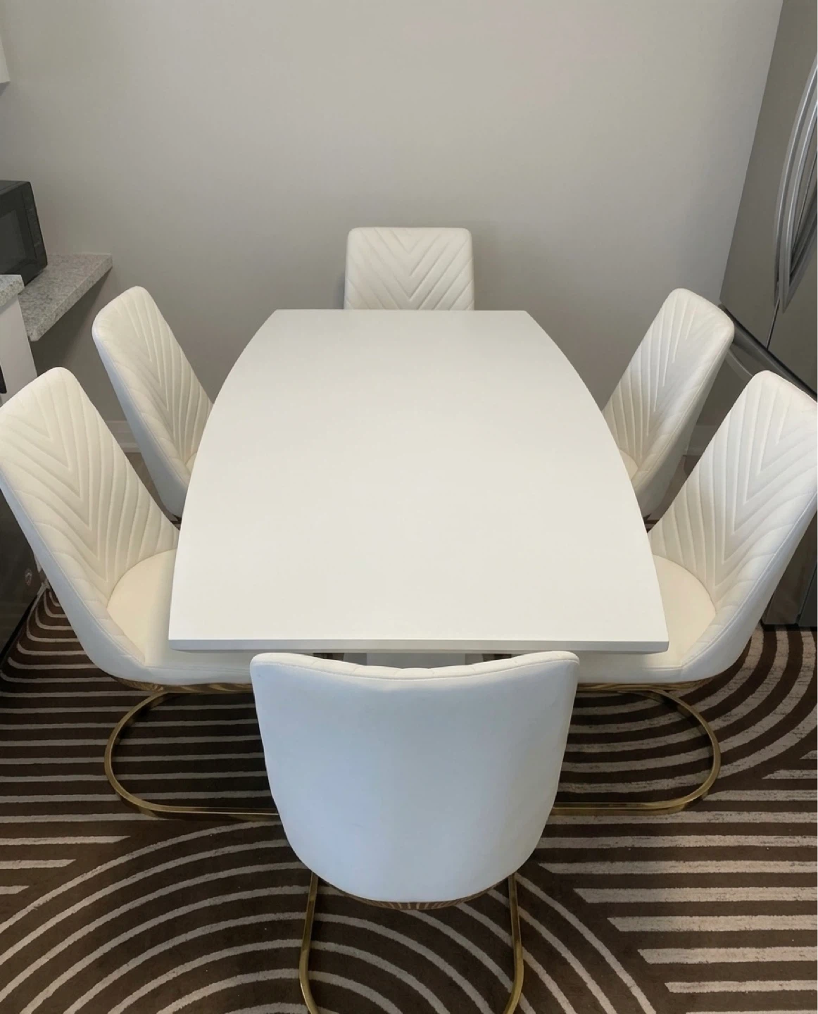 Dining table with chairs