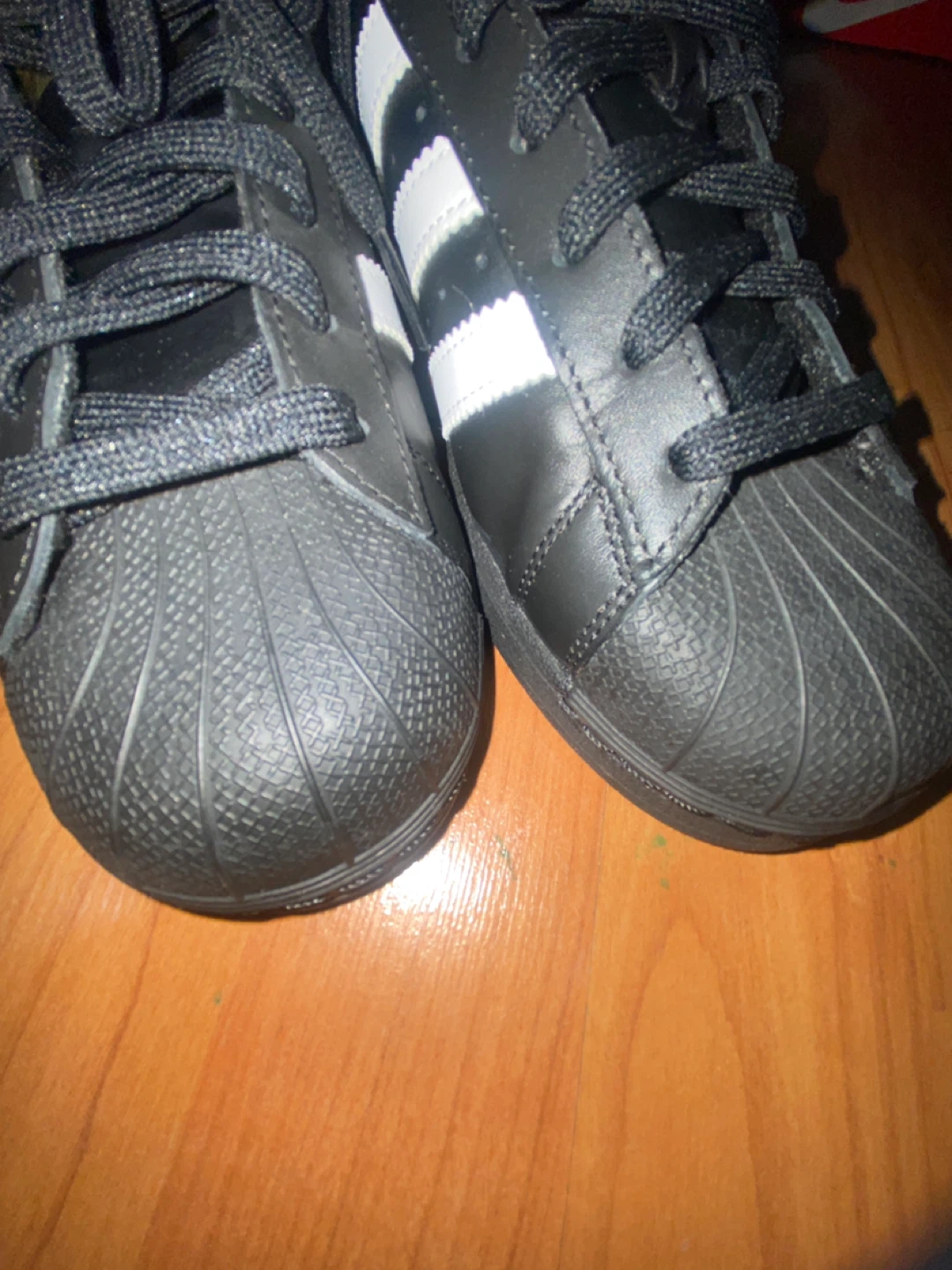 Adidas Superstar Shoes Black White Size 8 - photo 5
