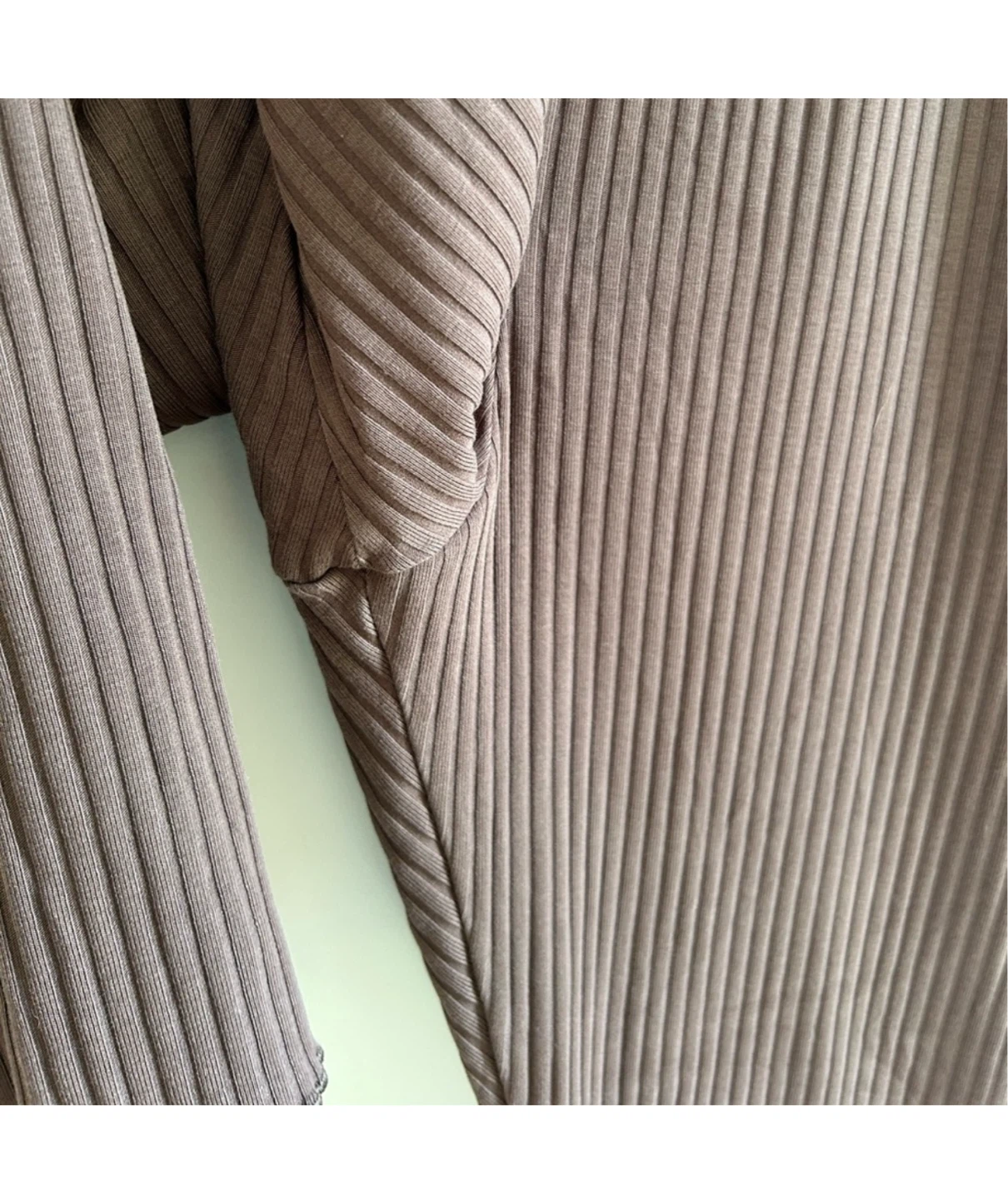 Nike Ribbed Flare Pants - Brown size large - photo 3