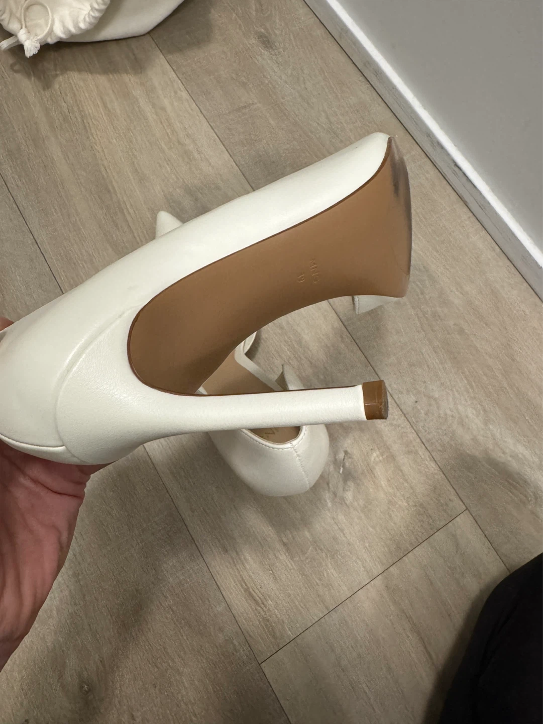 Mango White Pointed Toe Heels - Women's Size 7 - photo 3