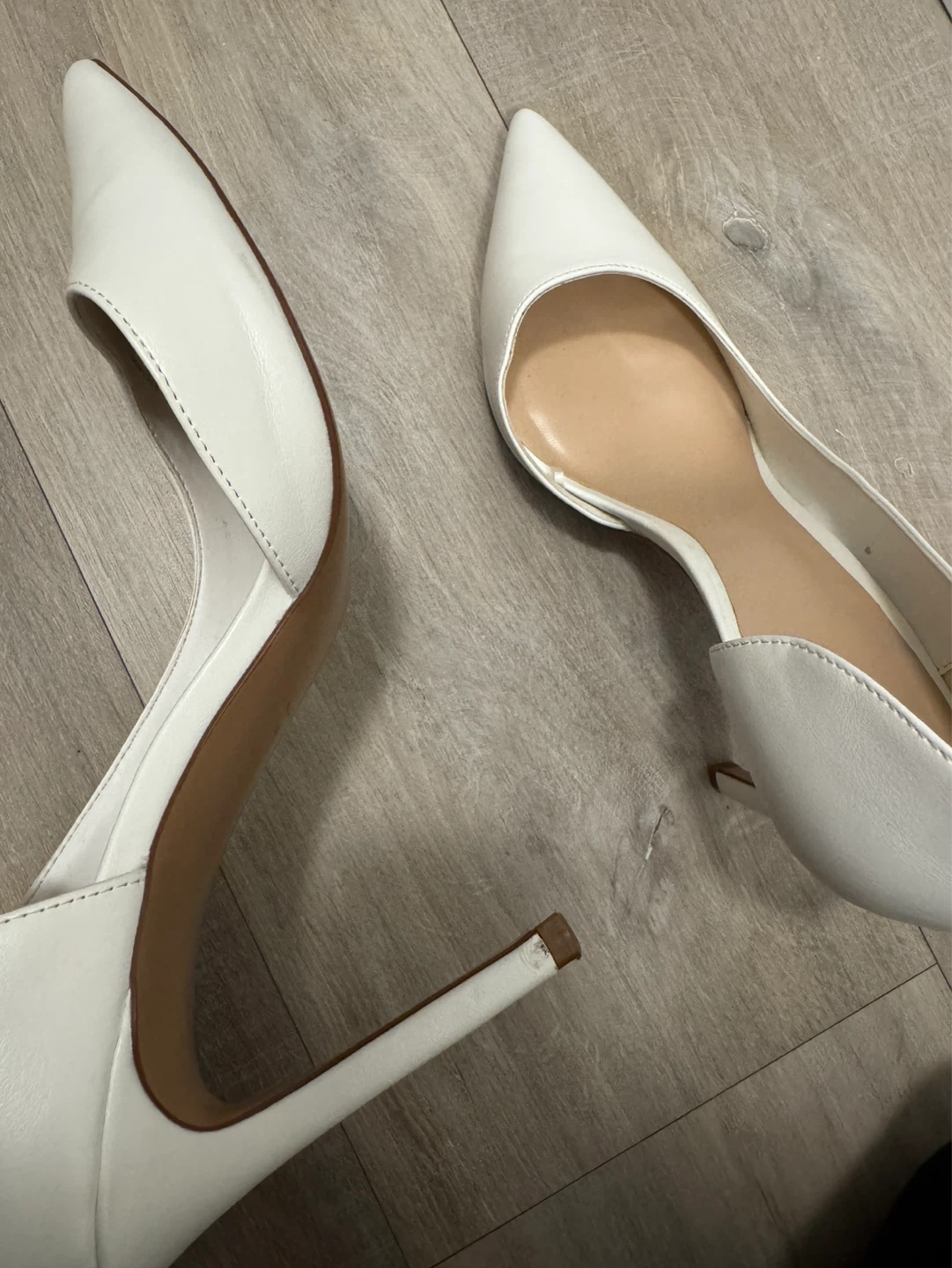 Mango White Pointed Toe Heels - Women's Size 7 - photo 4
