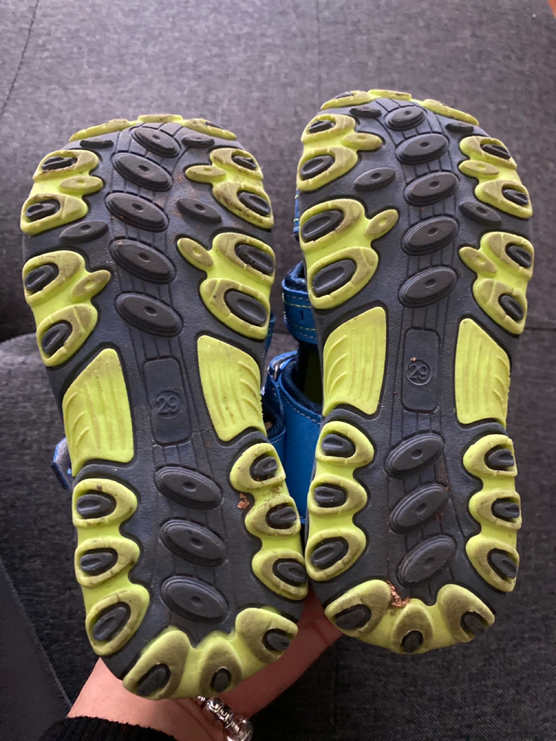 Blue and Yellow Kids' Sandals Size 29 - photo 2
