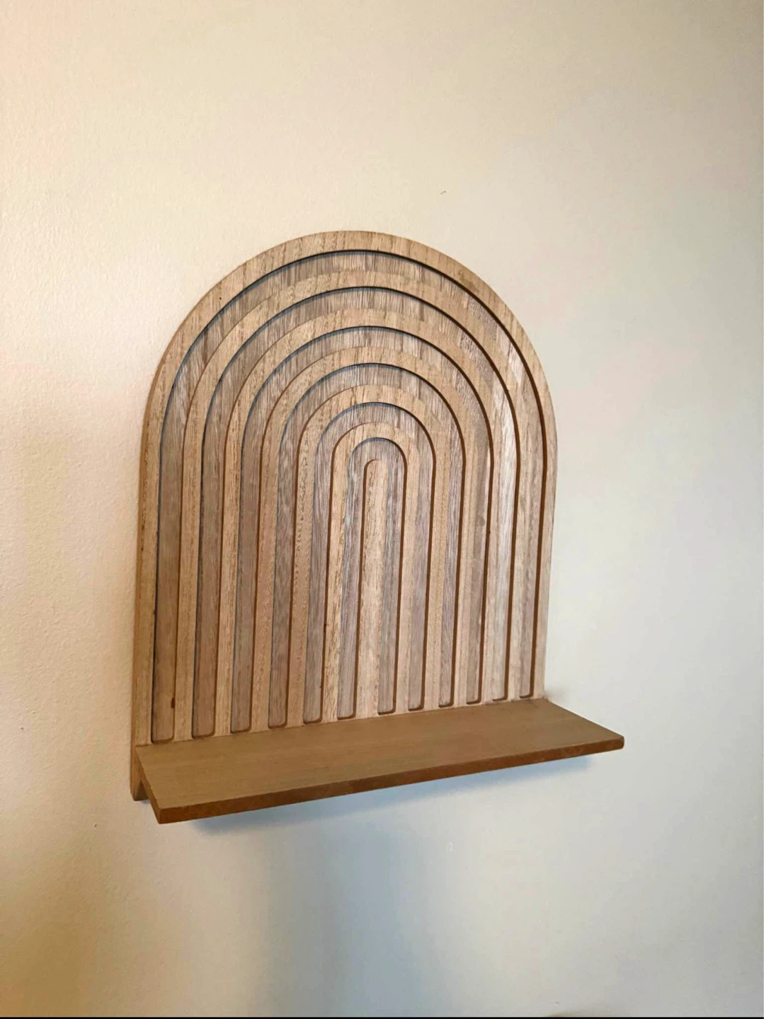 Wooden Rainbow Shelf