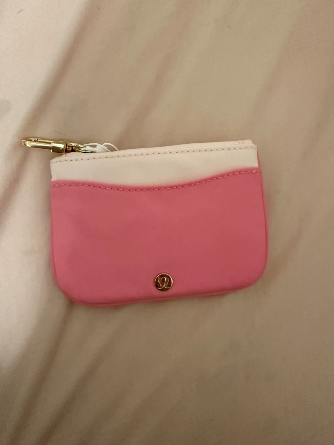 Lululemon Pink & White Pouch