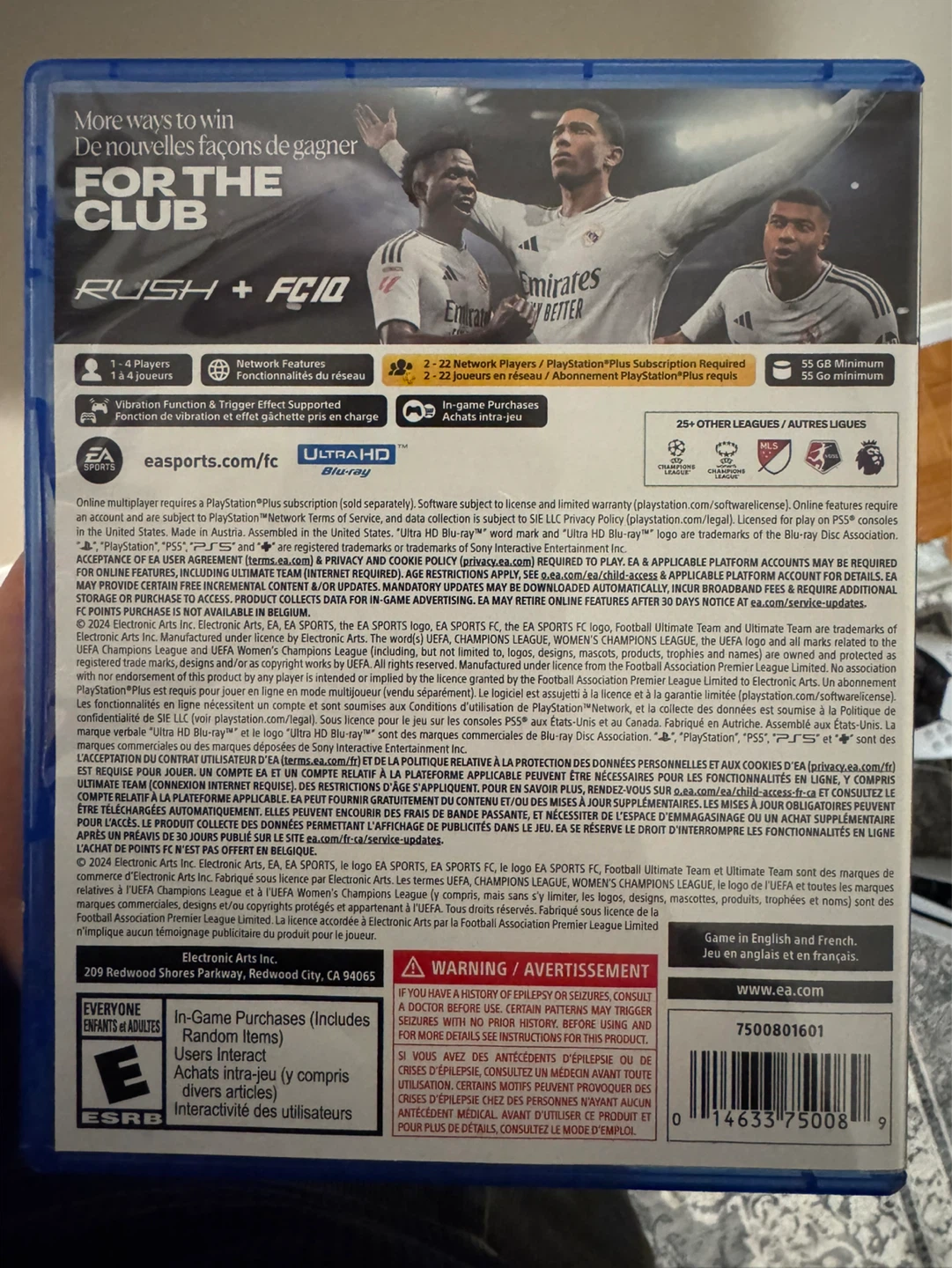 PS5 EA Sports FC 25 – Like New (Disc + Case) - photo 2