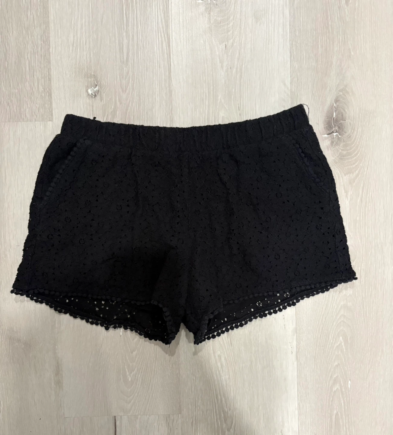 Black Lace Shorts