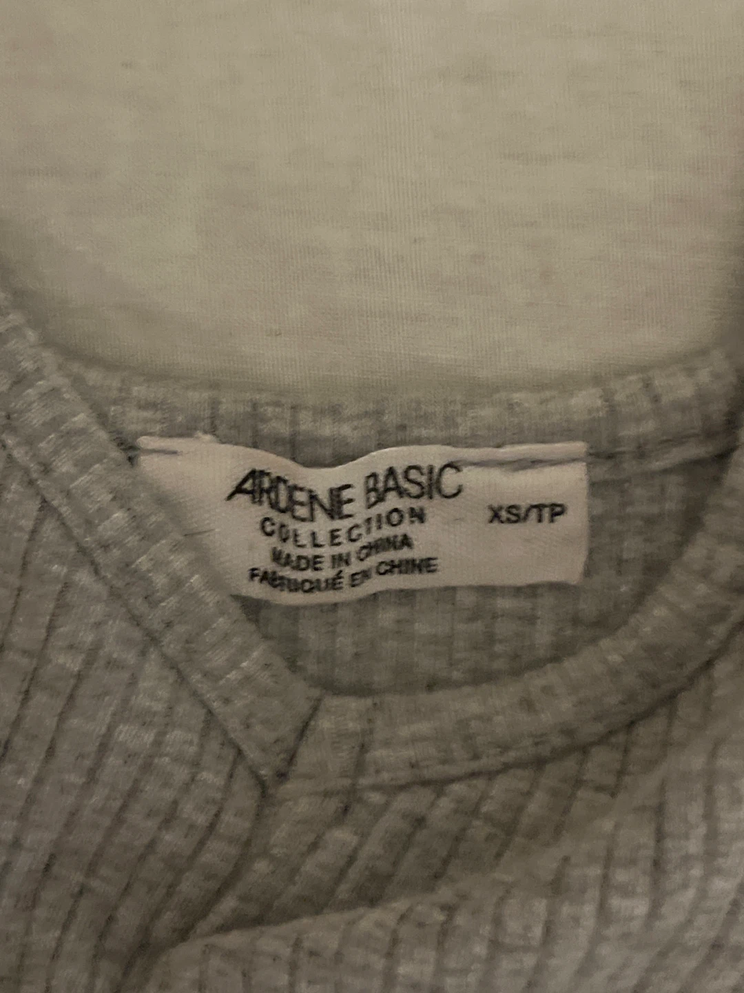 Ardene Basic Grey Ribbed Ruched Tank Top XS/TP - photo 2