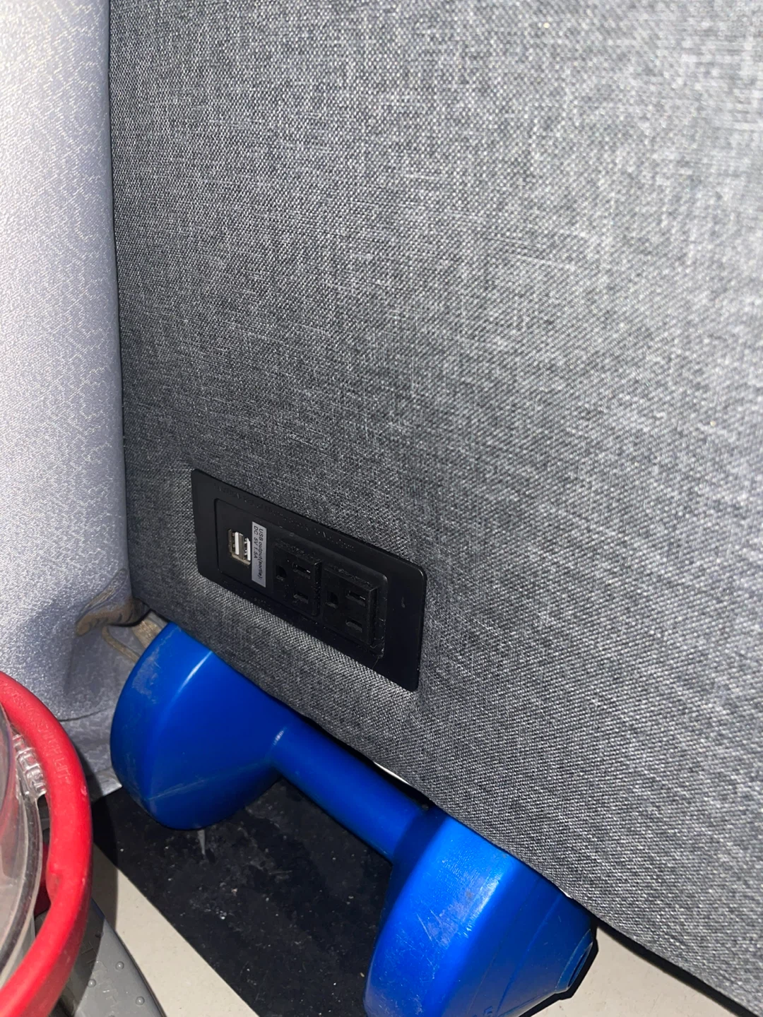 Grey Sofa Bed with a Built-in USB outlet - photo 5