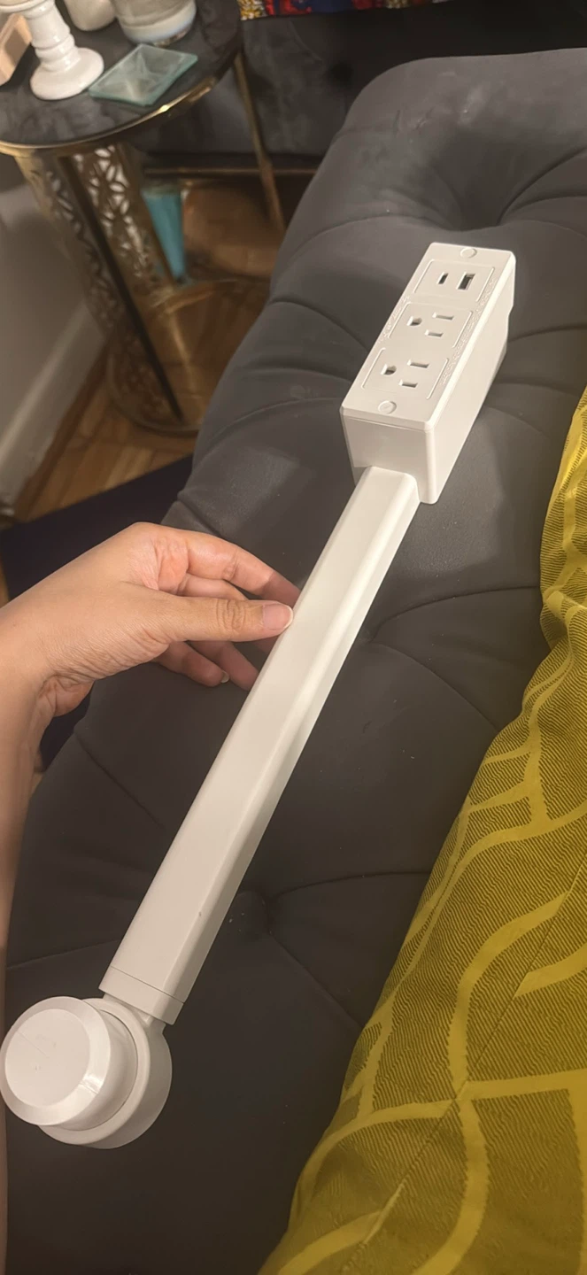 White Multi-Outlet Power Strip Extender