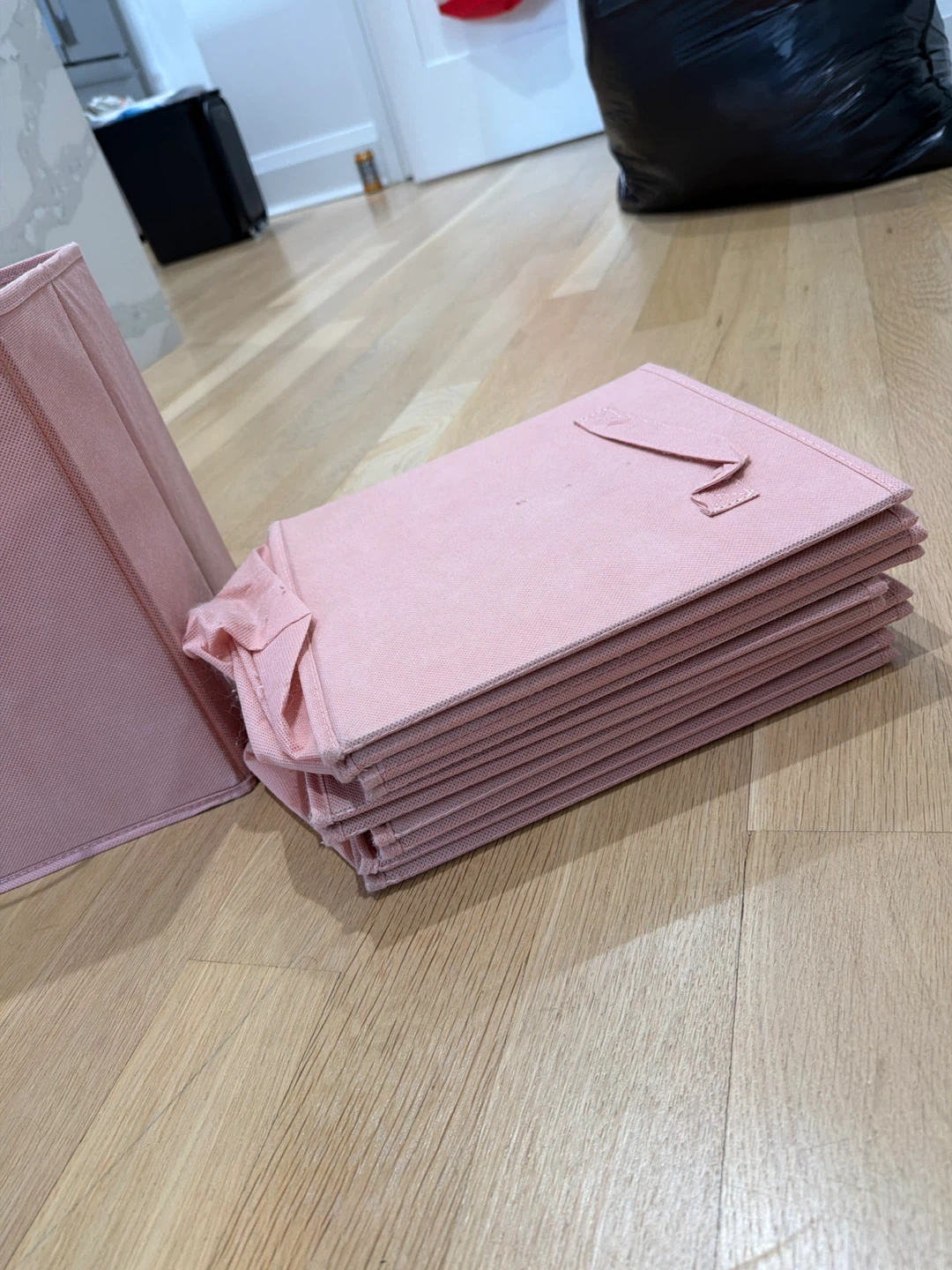 Pink Fabric Storage Cubes (Set of 6) - photo 3