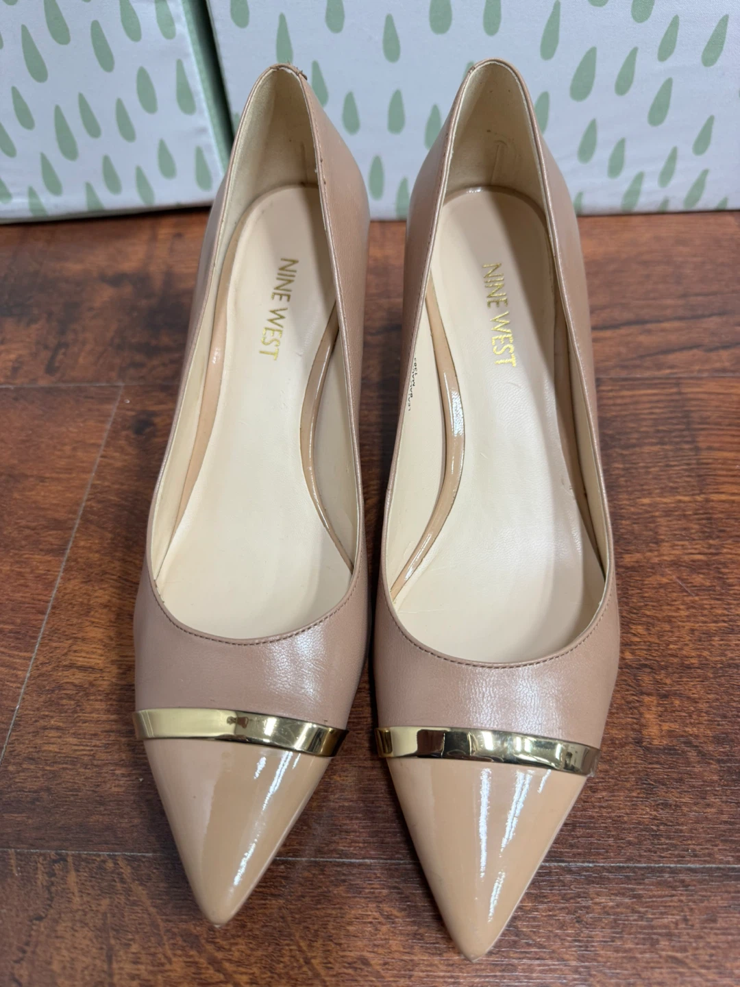 Nine West Women's NWAuriela Heels Size 7M Tan Leather