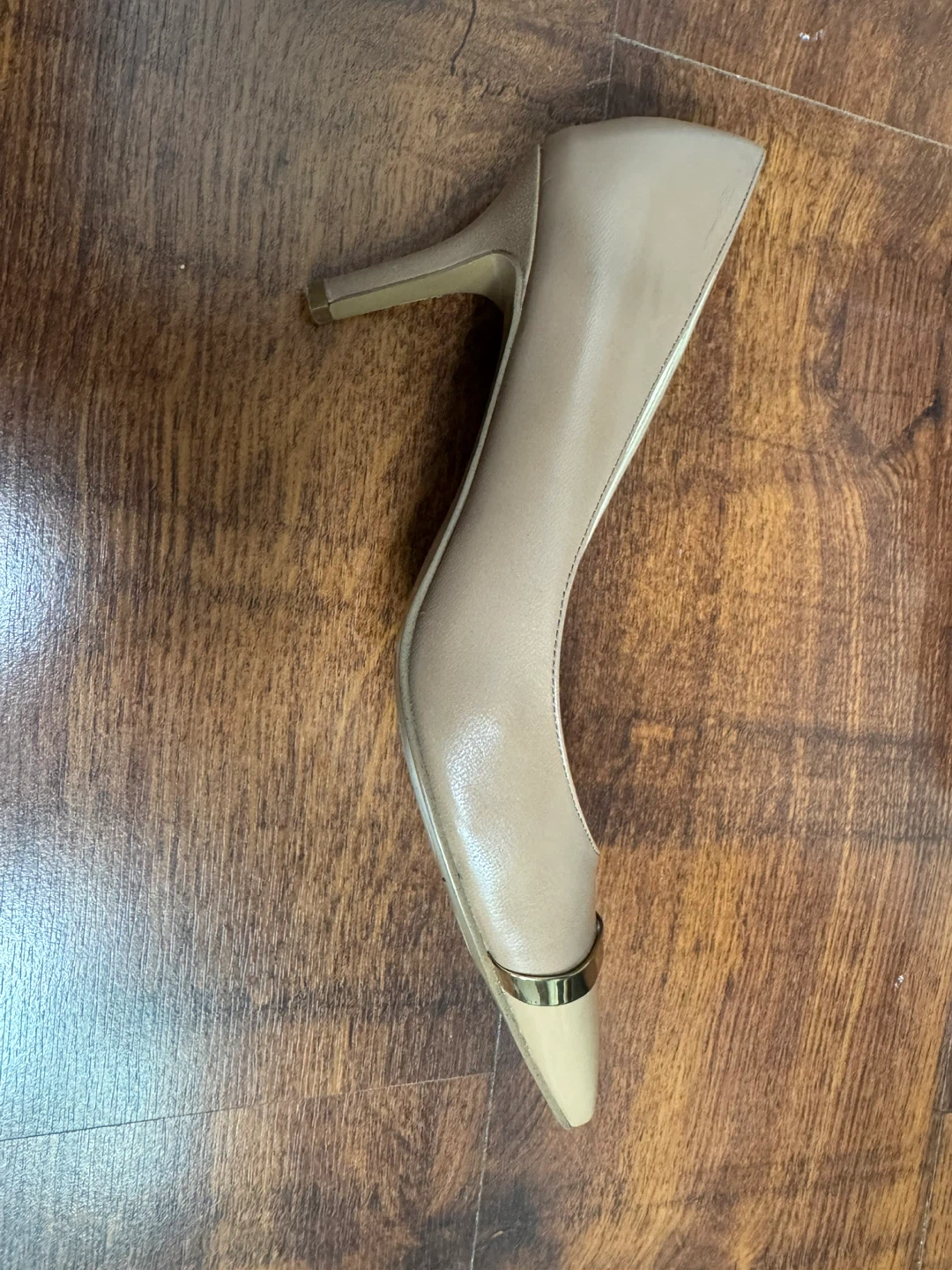 Nine West Women's NWAuriela Heels Size 7M Tan Leather - photo 5