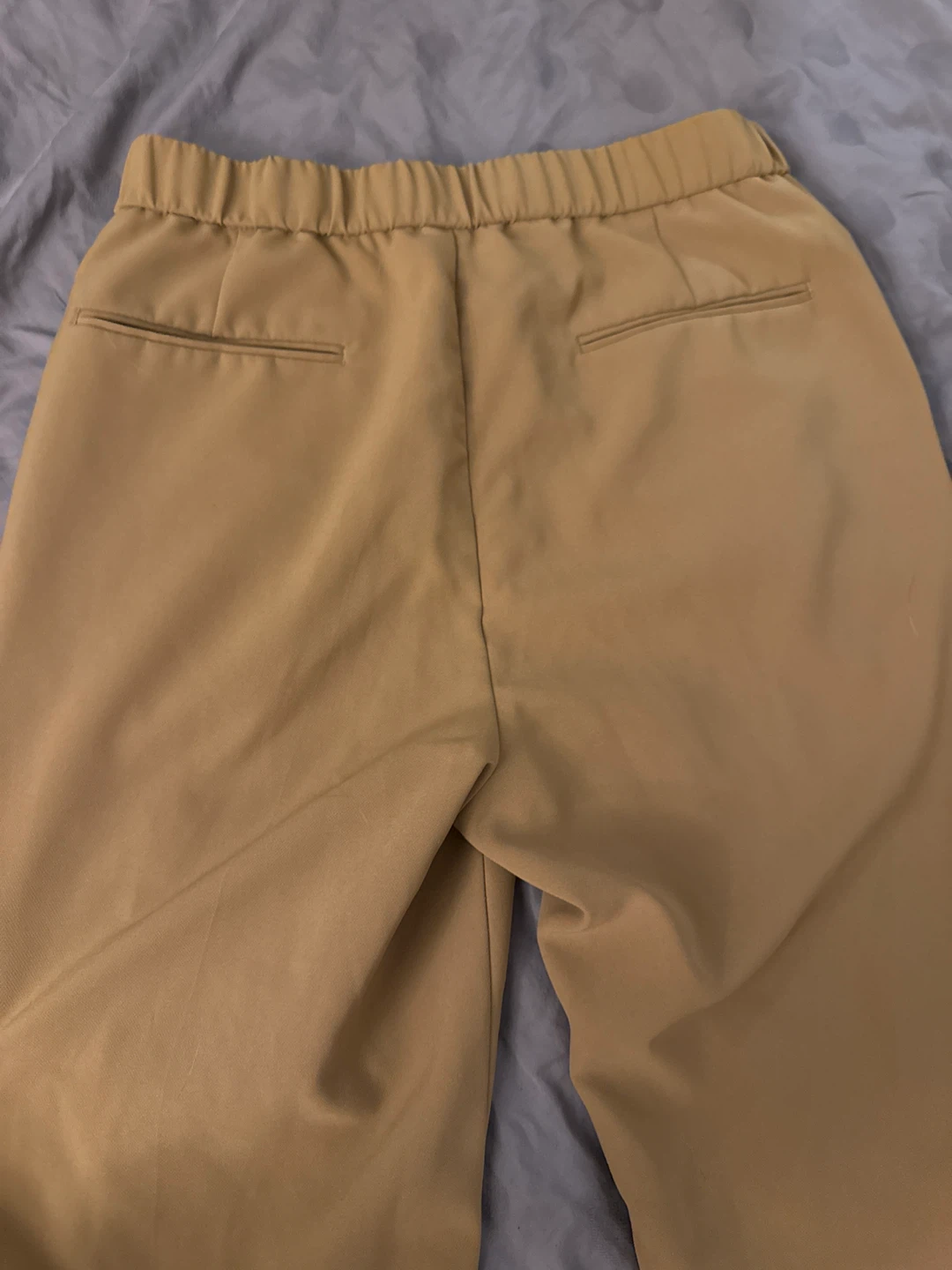 Like new designer Wide Leg Pleated Pants - Khaki - photo 4