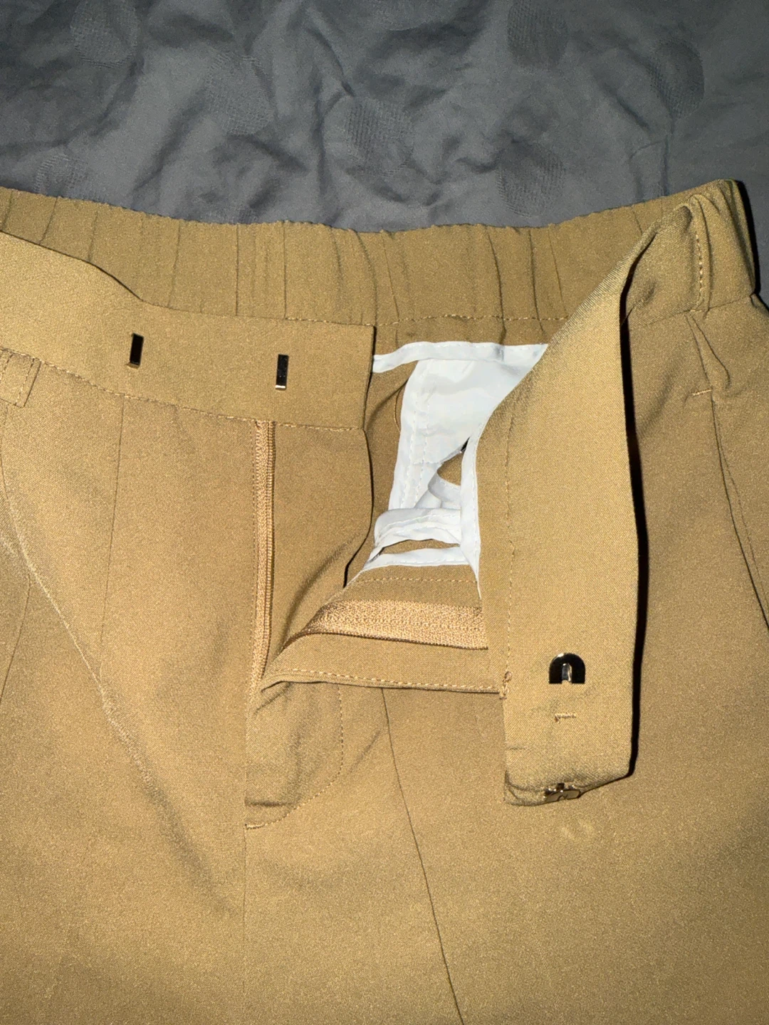 Like new designer Wide Leg Pleated Pants - Khaki - photo 2