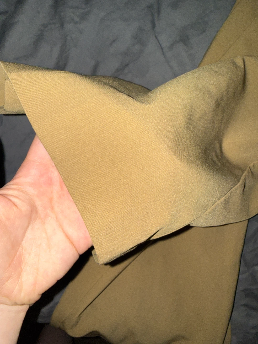 Like new designer Wide Leg Pleated Pants - Khaki - photo 5