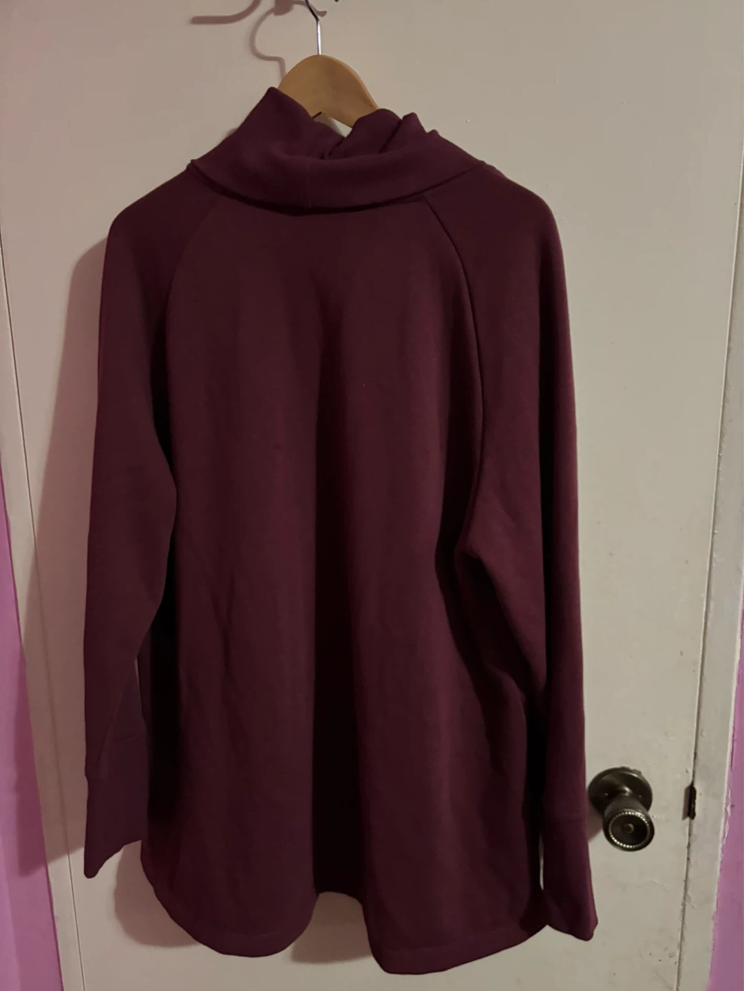 Shambhala Women's Burgundy Cowl Neck Sweater 2XL - photo 2