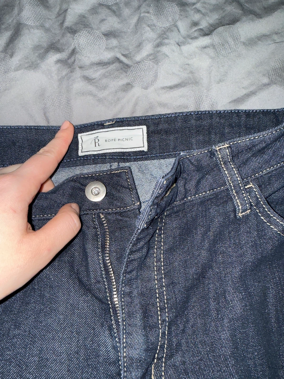 Japan High Quality Rope Picnic Dark Wash Flare Jeans - Women's - photo 3