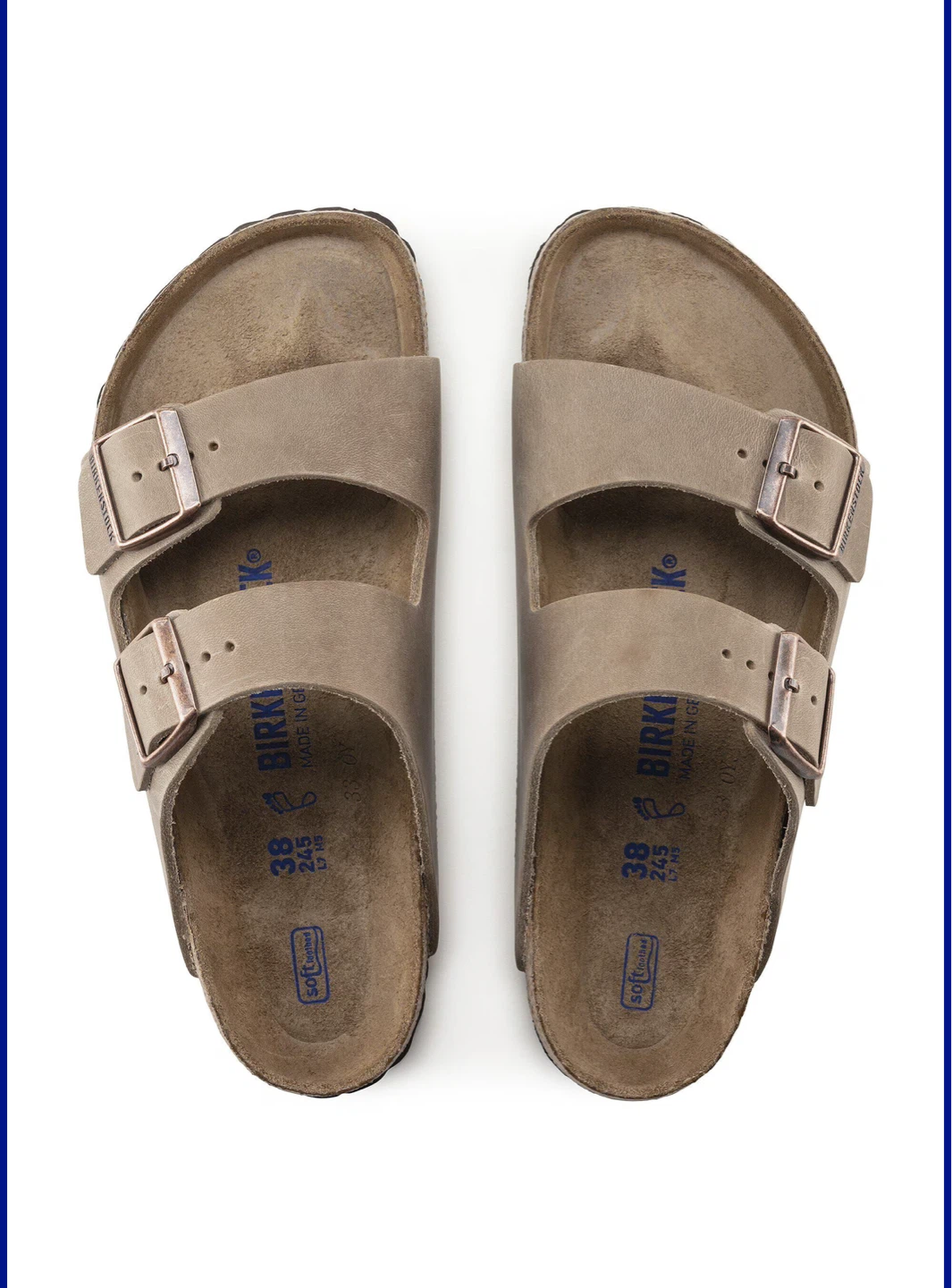 Birkenstock Arizona Soft Footbed Oiled Leather Tobacco Brown - photo 2