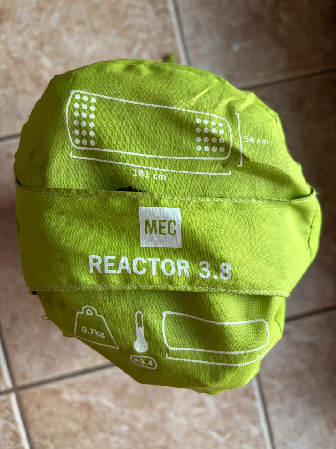 Camping Air Mattress - MEC Reactor 3.8 Unisex