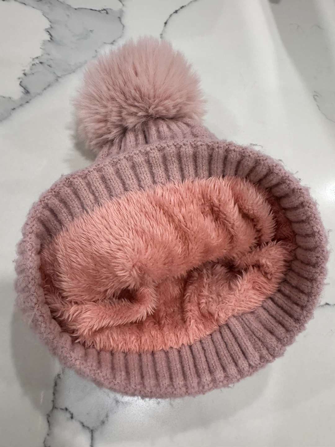 Pink Pom Pom Knit Hat - photo 2