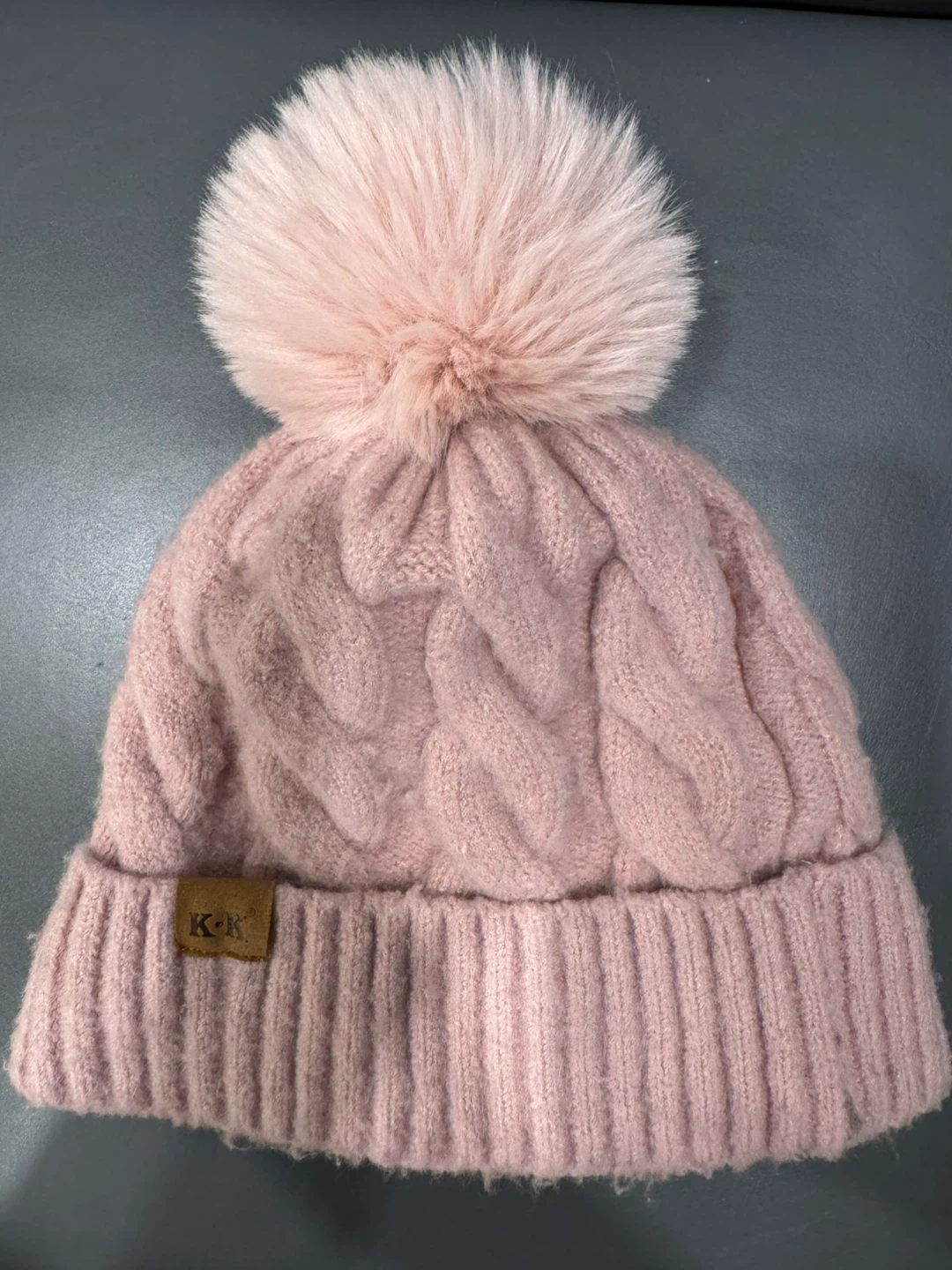 Pink Pom Pom Knit Hat