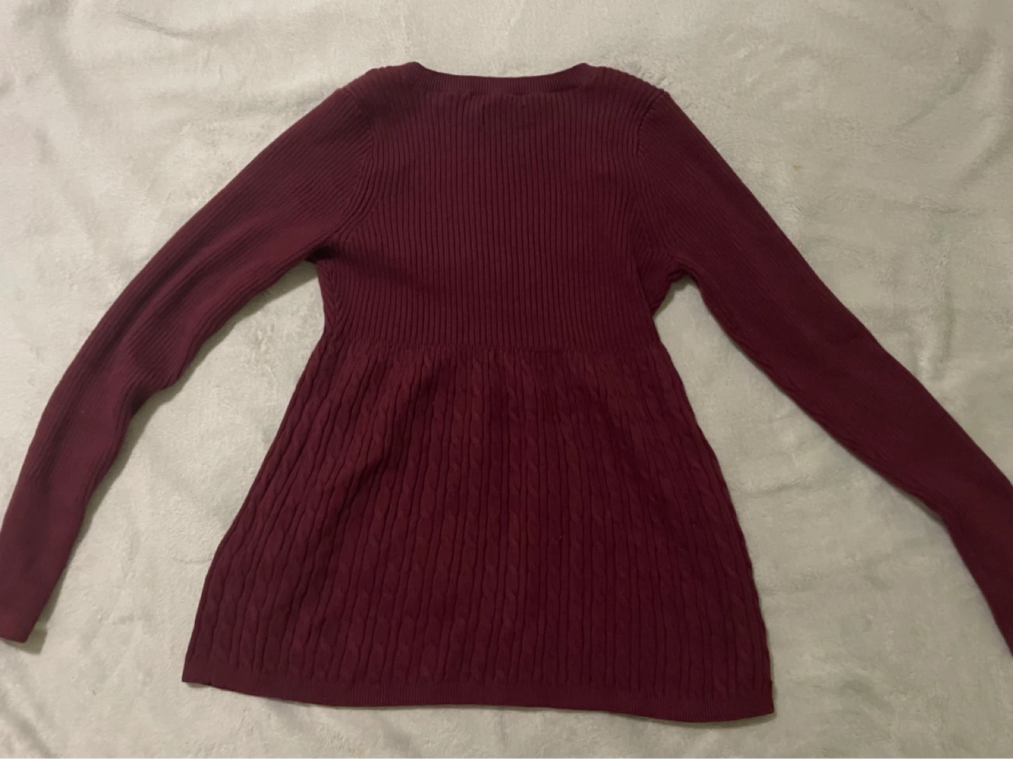 Hollister red knit babydoll top - photo 2