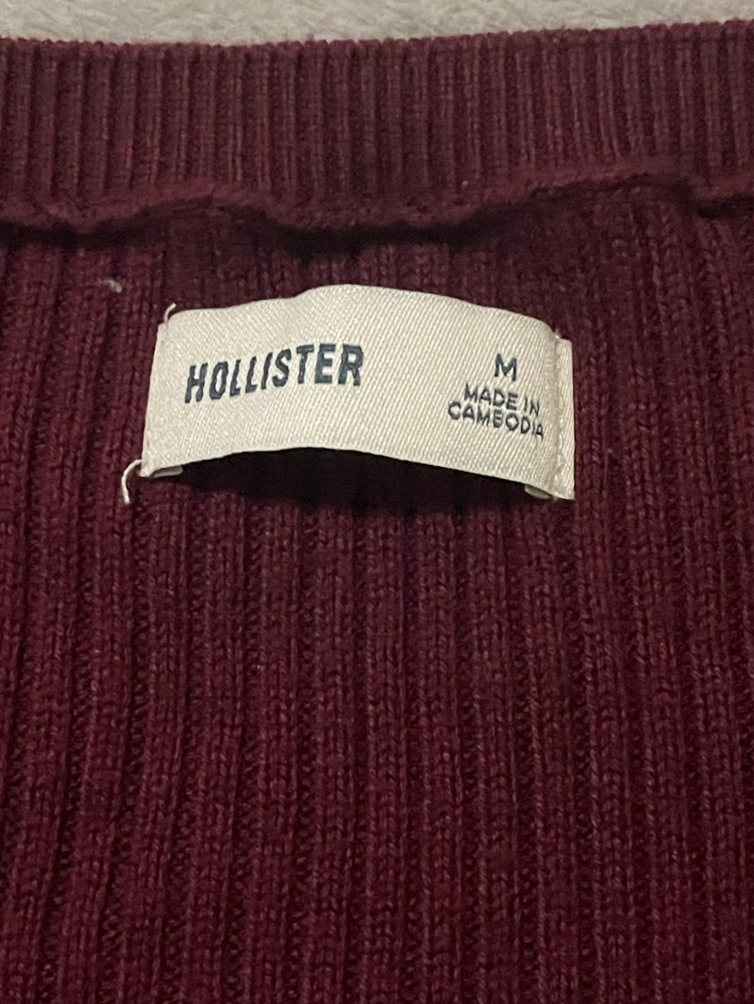 Hollister red knit babydoll top - photo 3