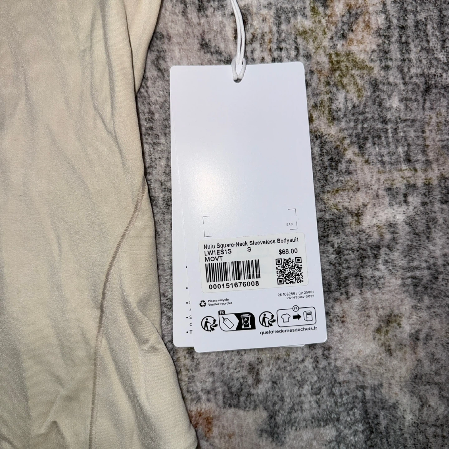 NWT | Lululemon Wundermost Nulu Square-Neck Sleeveless Bodysuit - photo 5