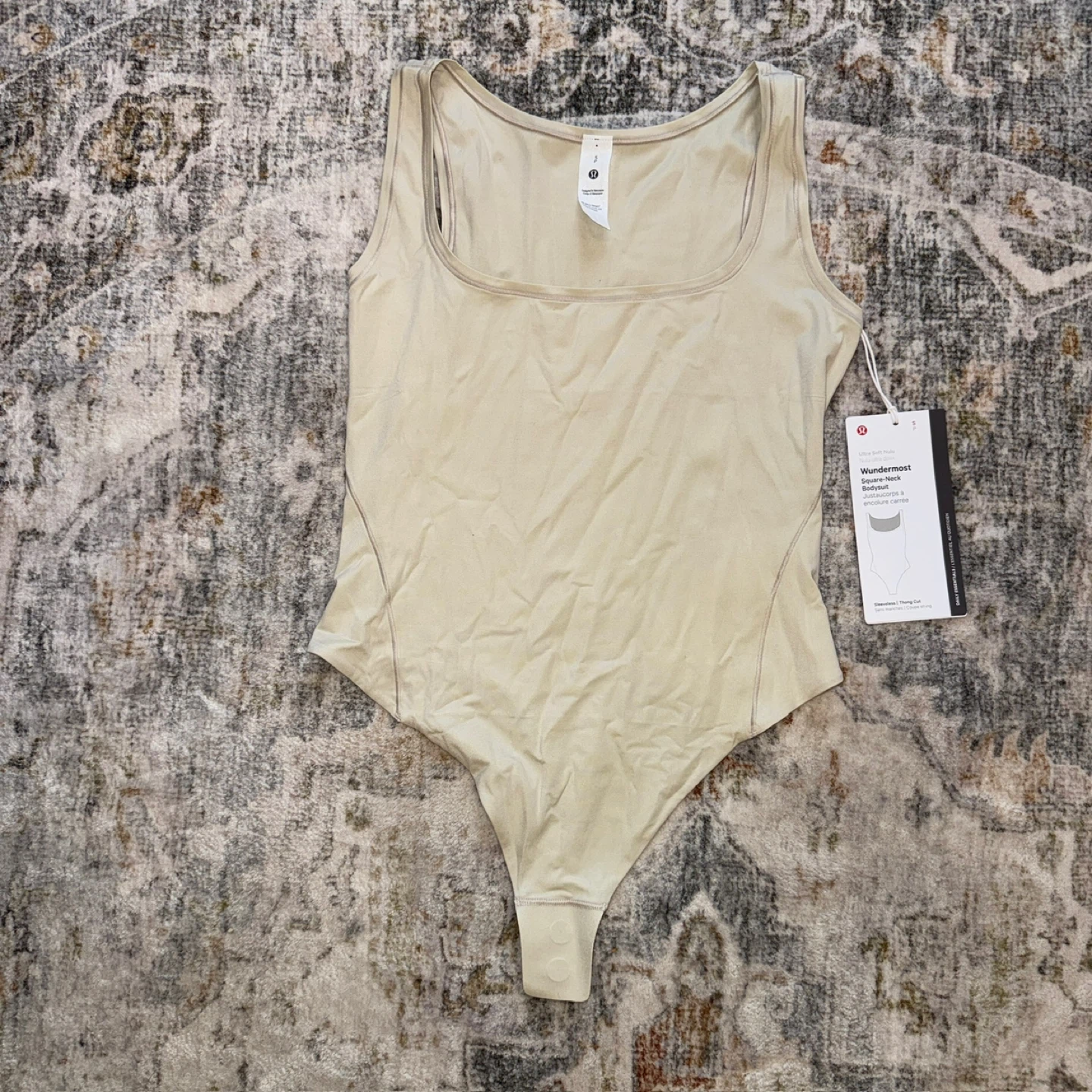 NWT | Lululemon Wundermost Nulu Square-Neck Sleeveless Bodysuit - photo 2