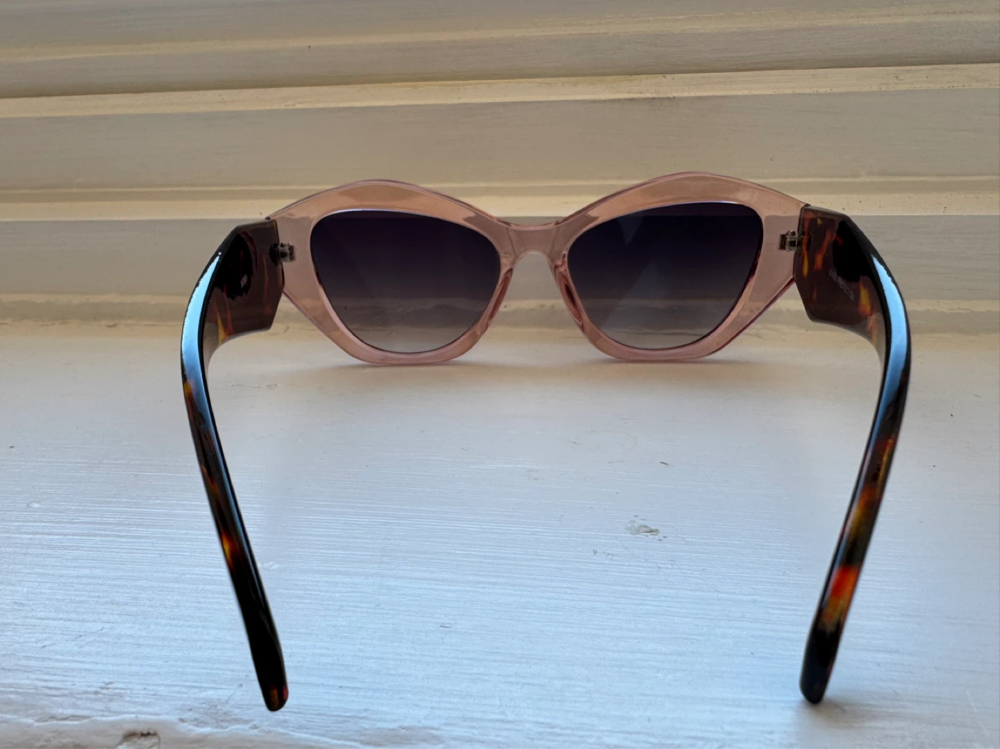 Cat Eye Sunglasses with Tortoiseshell Arms - photo 3