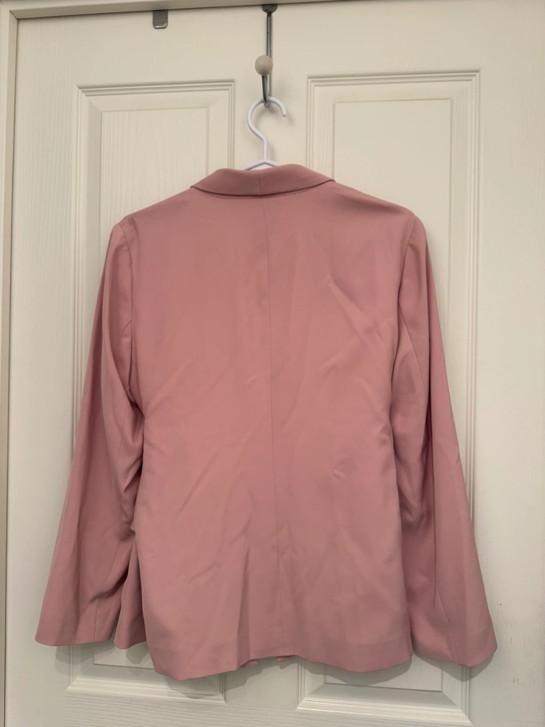 Pink Double-Breasted Belted Blazer - photo 3