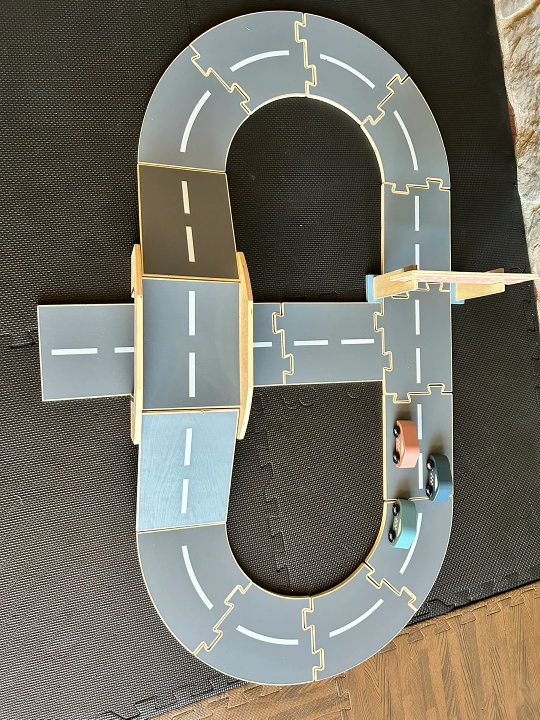 Coco Village Wooden Toy Car Race Track Set with 3 Race Cars - photo 3