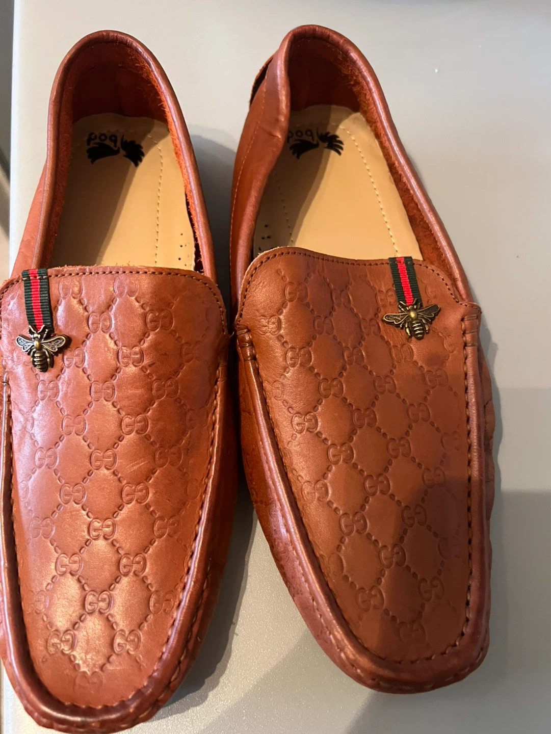 Brown Leather Loafers Size 43