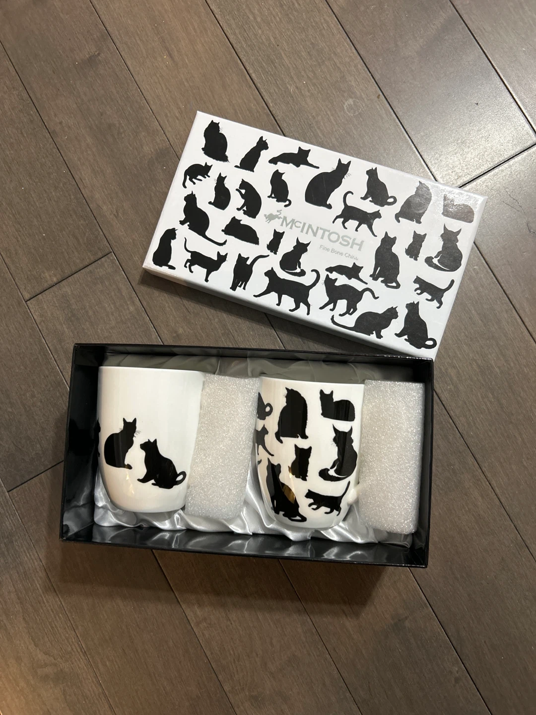 McIntosh Cat Silhouette Mugs (Set of 2)
