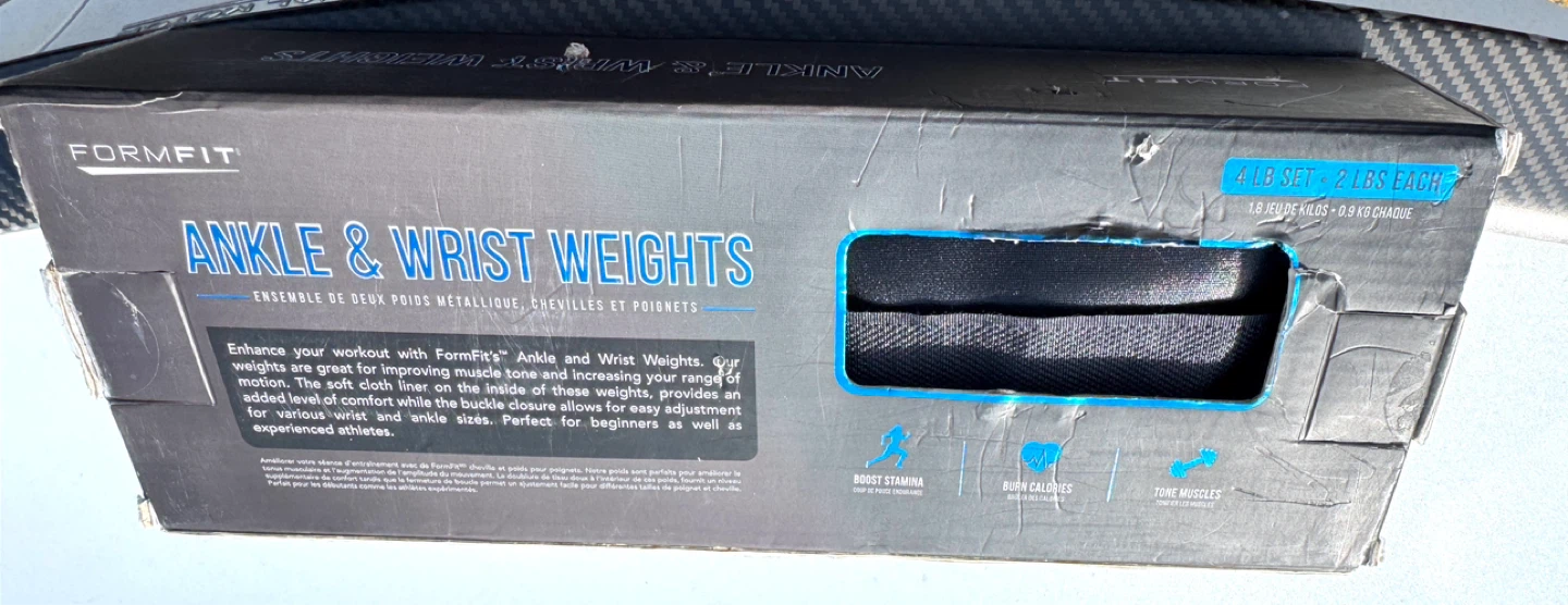 FormFit Ankle & Wrist Weights - 4 LB Set - photo 2