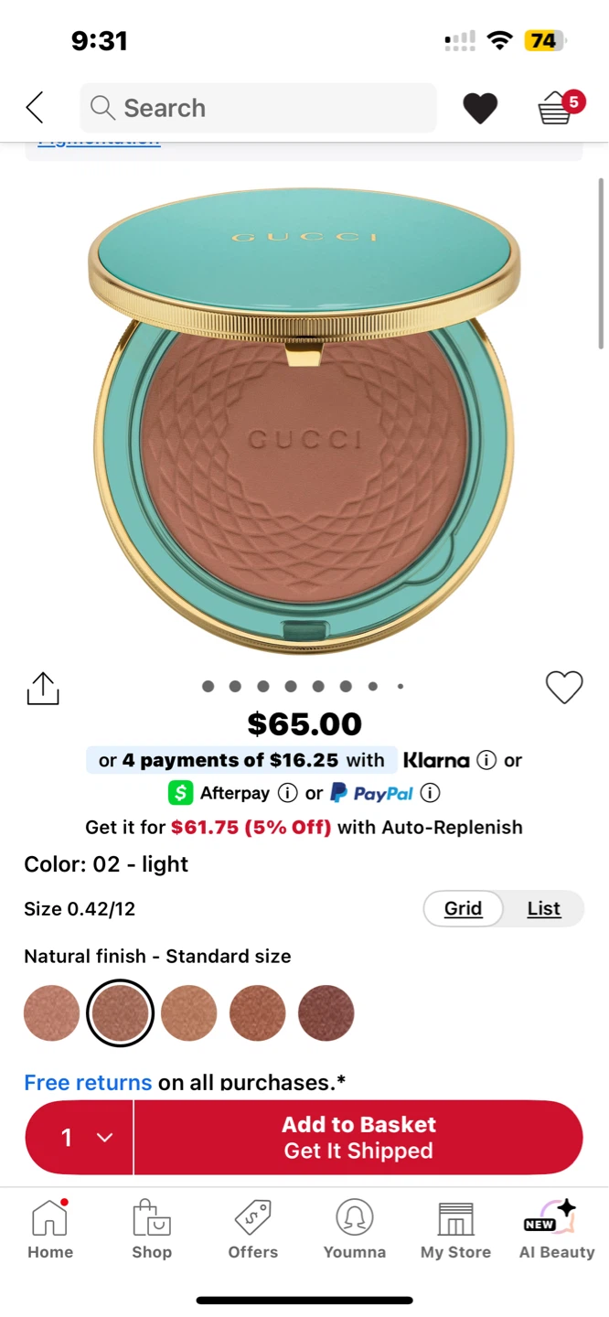 Gucci Bronzer Powder