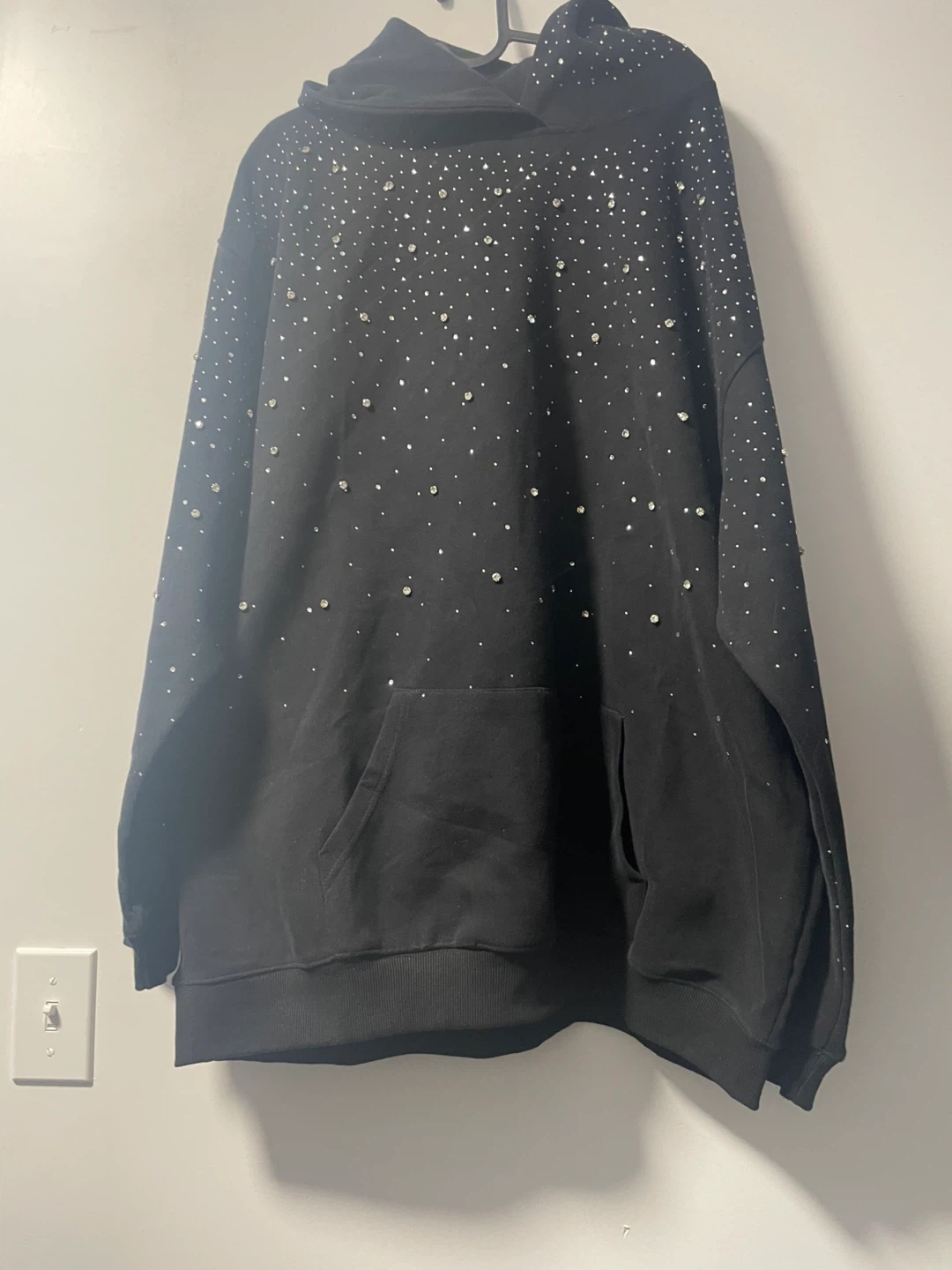 Black Rhinestone Hoodie - photo 3
