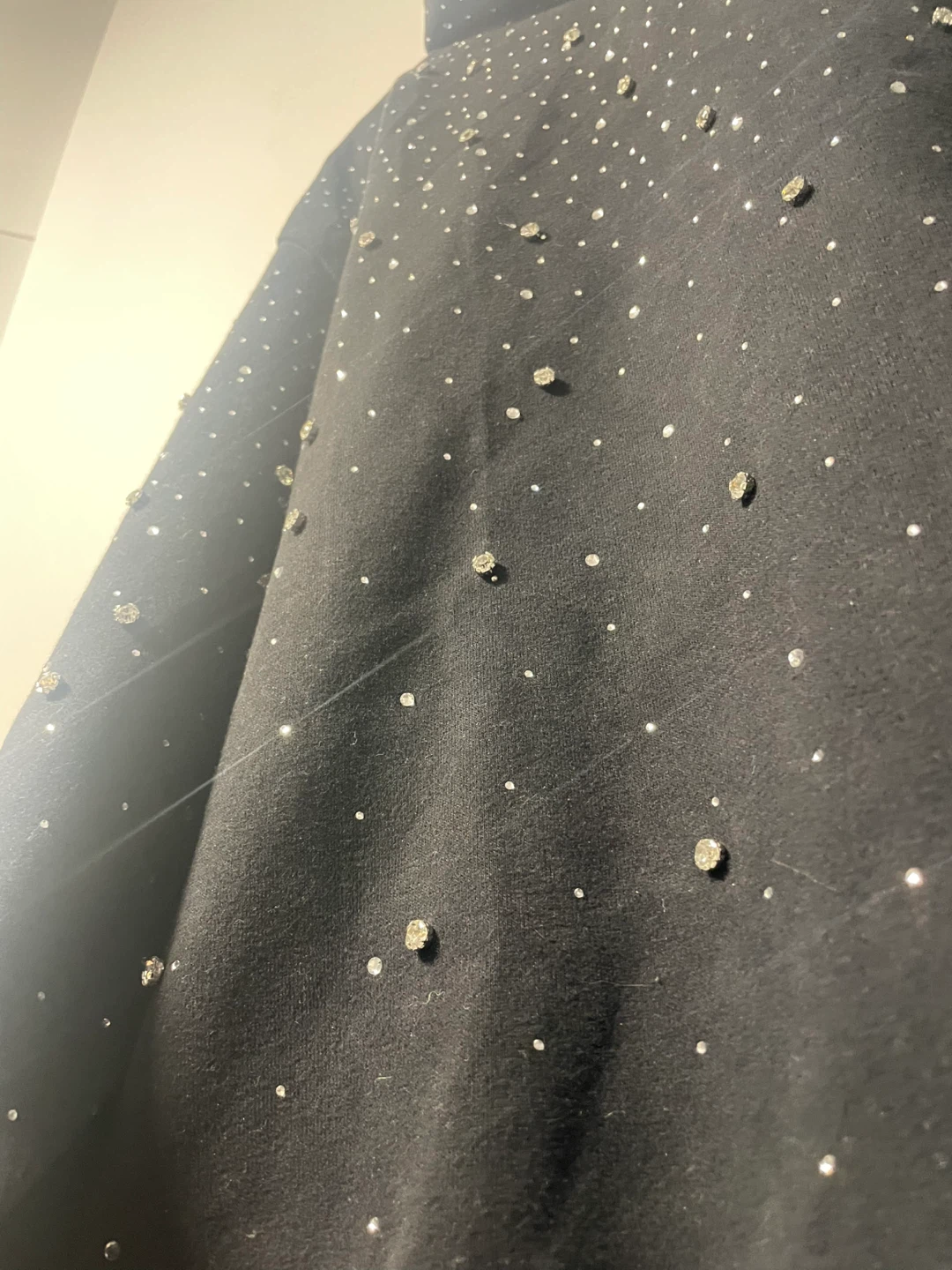 Black Rhinestone Hoodie