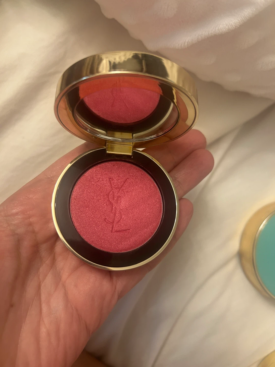 Yves Saint Laurent Rouge Volupté Shimmer Blush 66 Fuchsia Fizz - photo 2