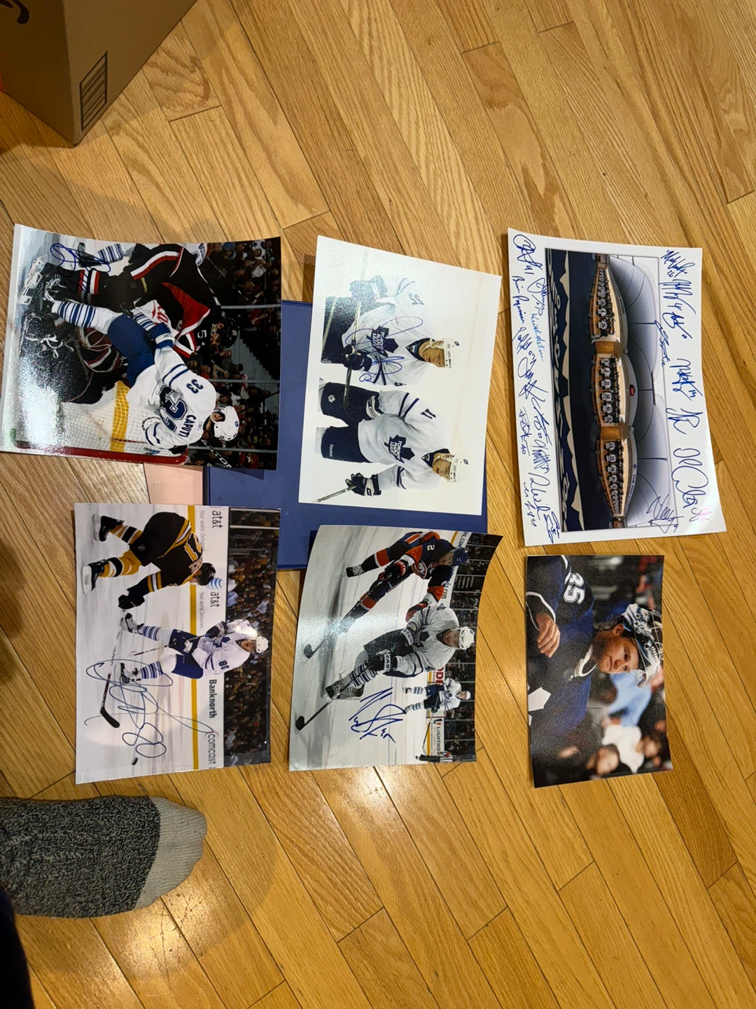 Signed Hockey Photos Lot