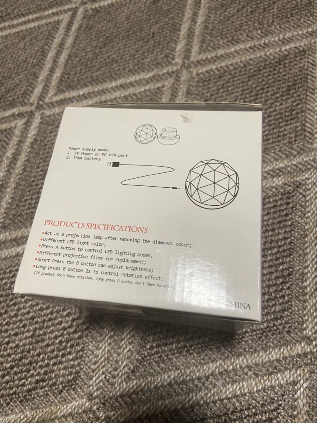 Magic Diamonds Projection Lamp - Star and Sky Projector - photo 4