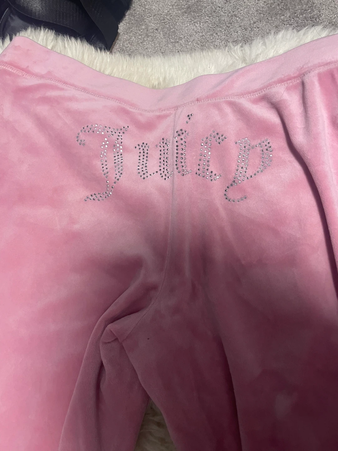Juicy Couture Pink Velour Track Pants - Large - photo 4