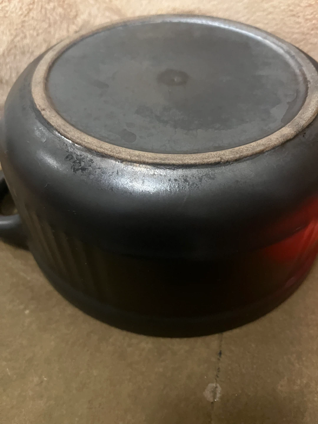 Orange and Black Ceramic Cooking Pot - photo 5