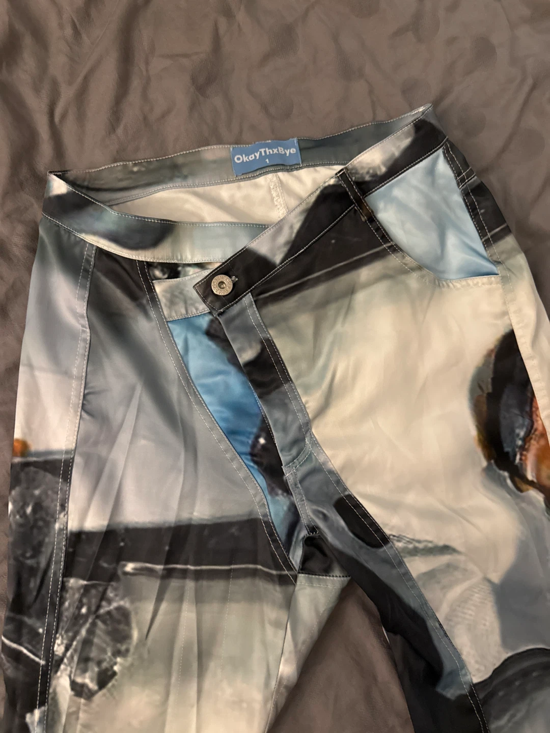 OkayThxBye Graphic Print Flare Pants - photo 3